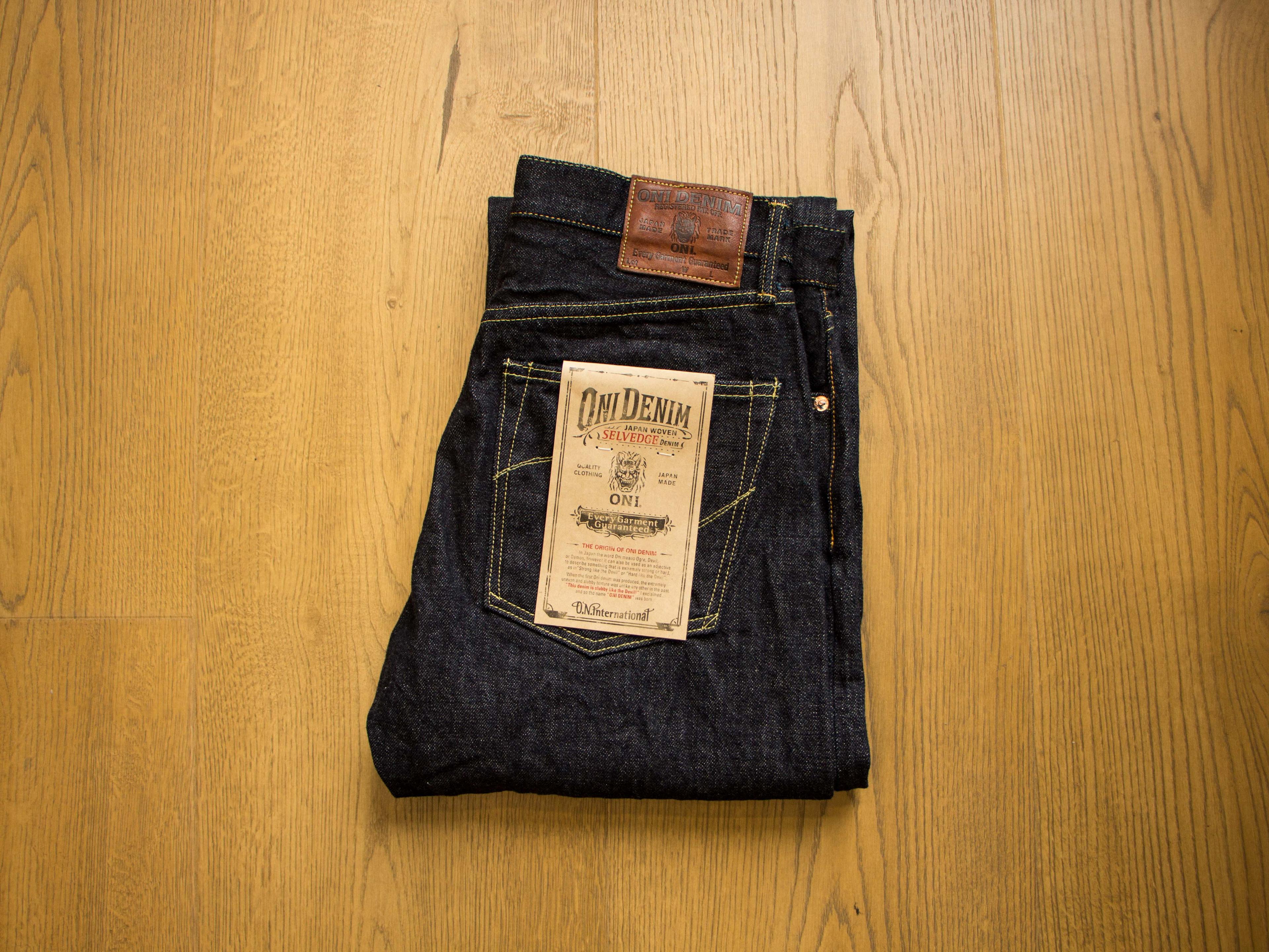 ONI-288 Low Tension 15oz 低張力布邊布中直筒牛仔褲