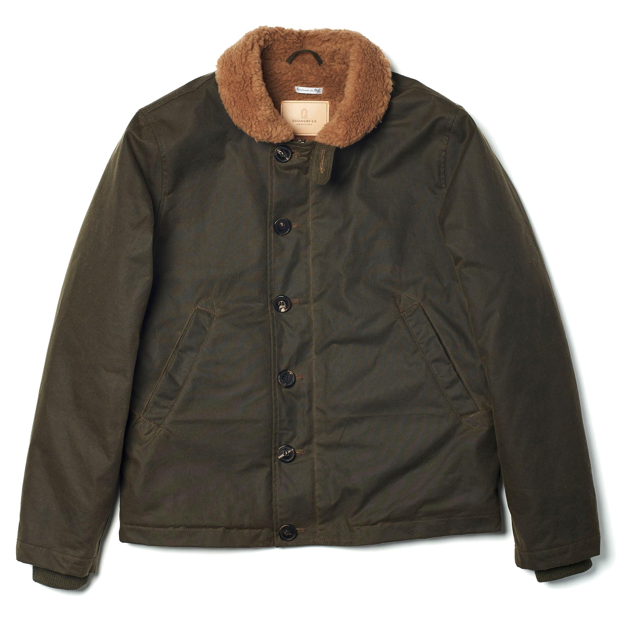 “Deck” N-1 Army Green Waxed Canvas Jacket 軍綠色油布海軍夾克