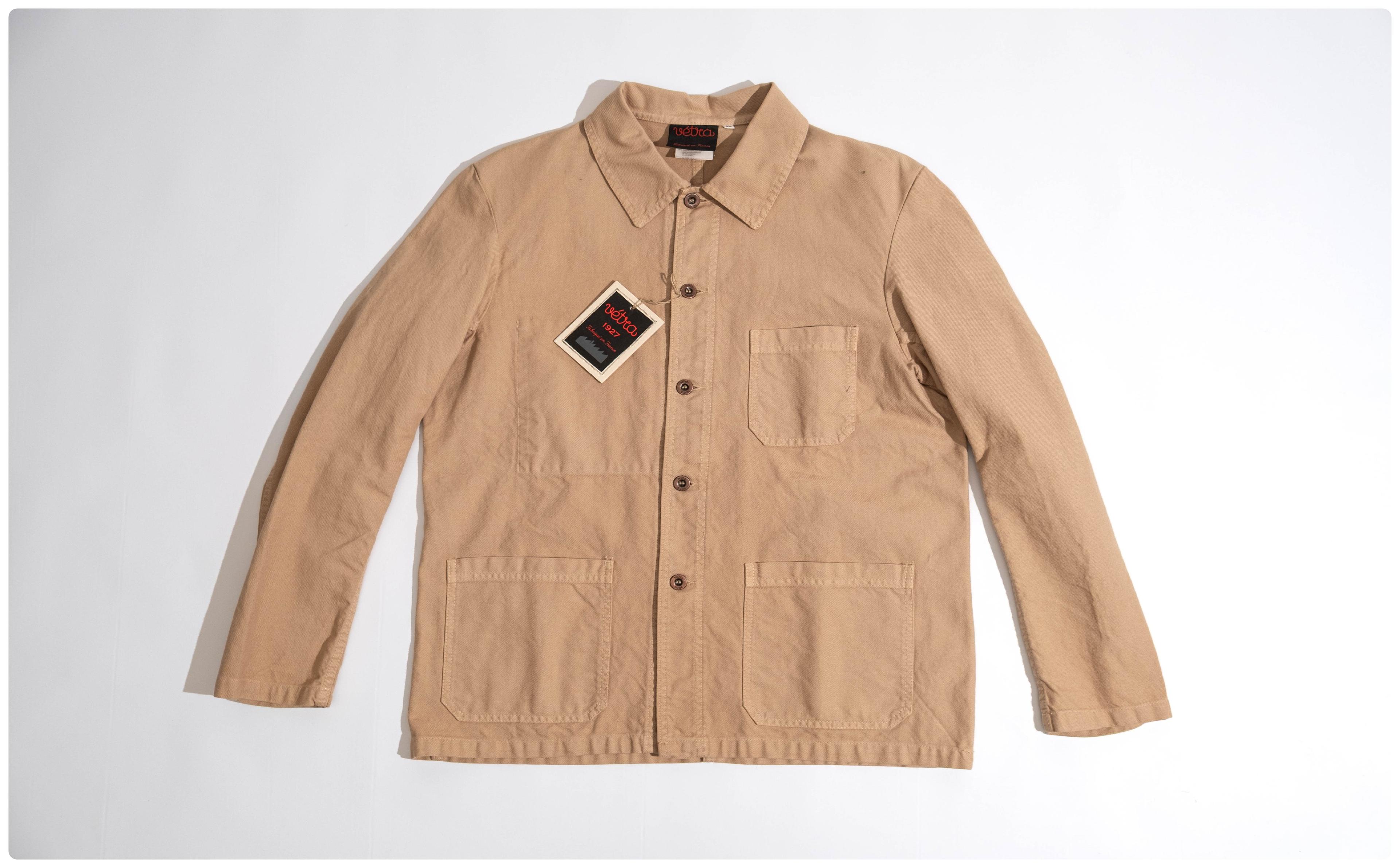 French Workwear Jacket 1G/5C Chalk 石灰石斜紋布法式工作裝