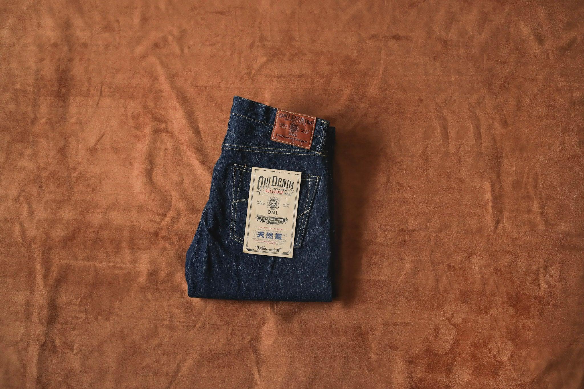525-NI 16.5oz Natural Indigo Rope Dyeing Denim Classic Straight / 天然靛藍 繩染 異番手紗線特製 修身直筒