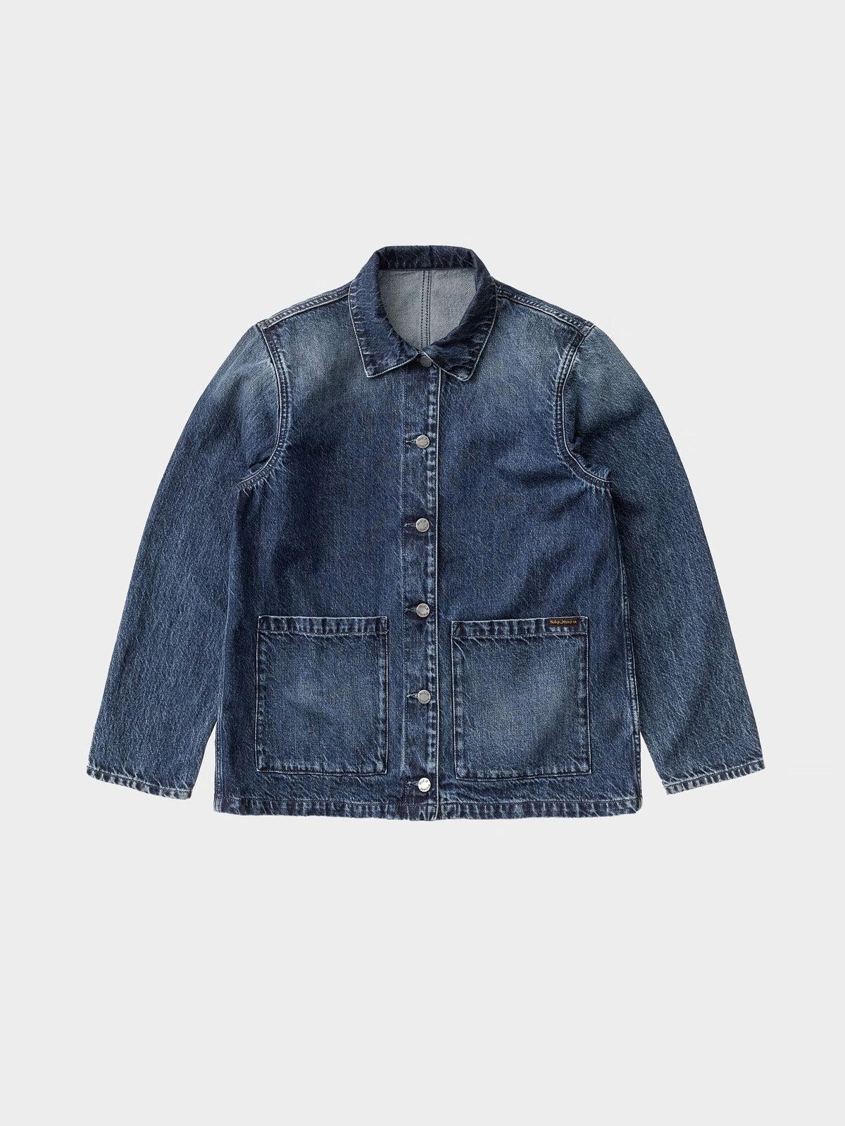Nina Worker Jacket Denim/女版復古水洗工裝夾克