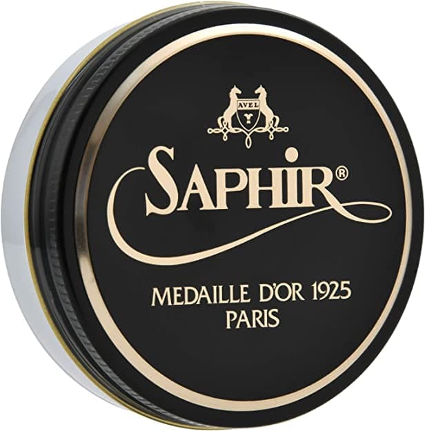 Saphir Pate de Luxe Wax Shoe Polish Medium Brown