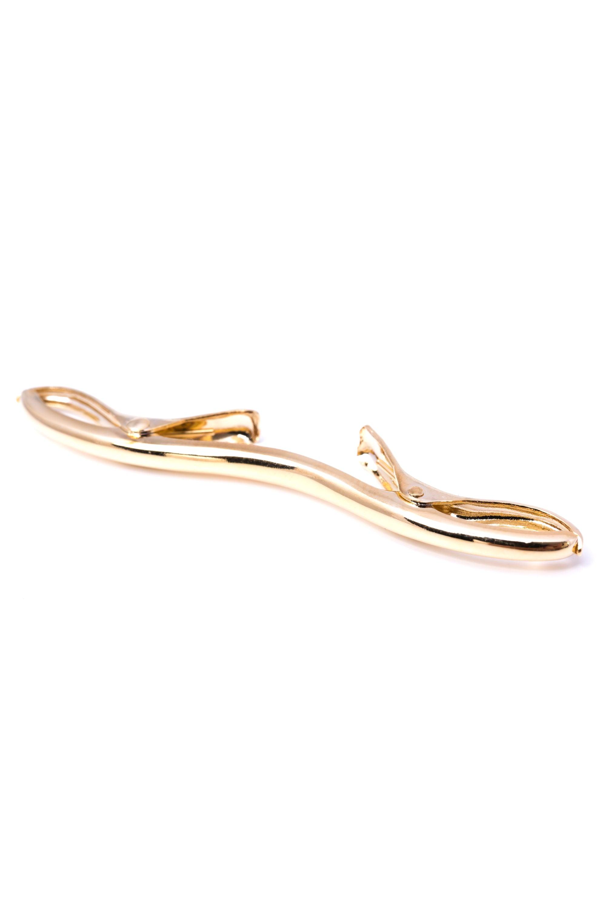 Small Gold 45mm Collar Clip for Narrow Shirt Collars