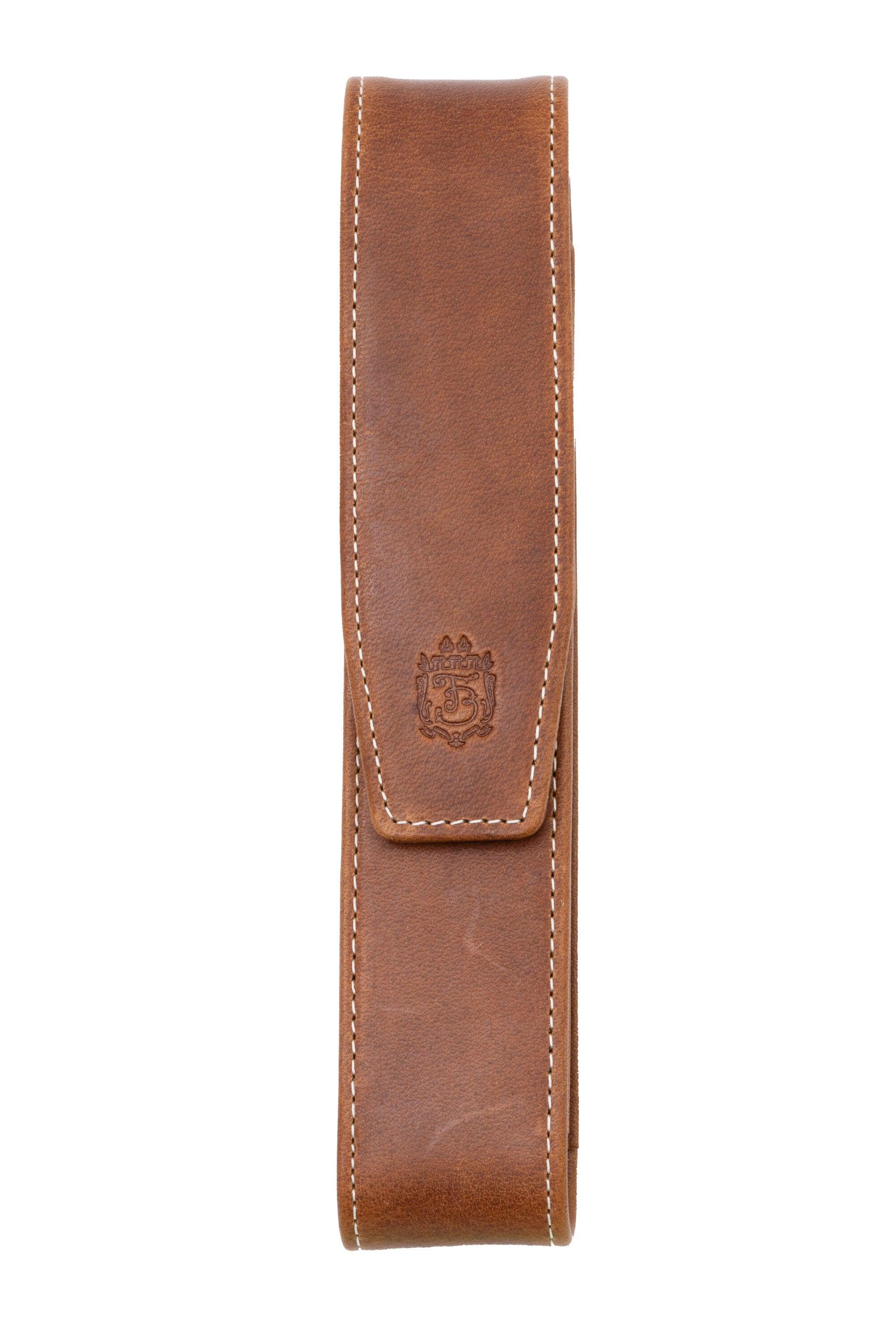 Saddle Brown Montecristo Full-Grain Leather Pen Case
