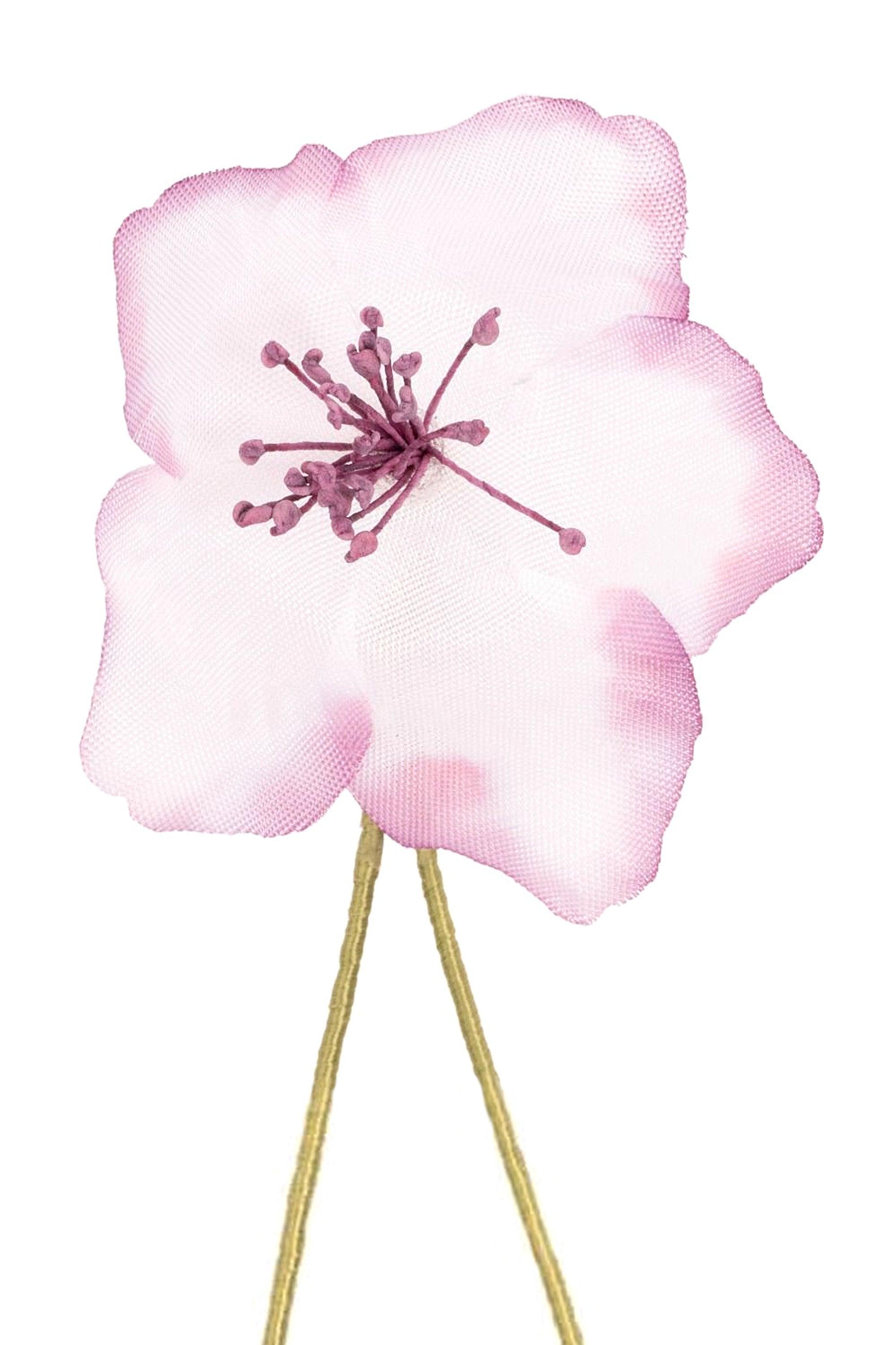White and Violet Christmas Rose Boutonnière Flower