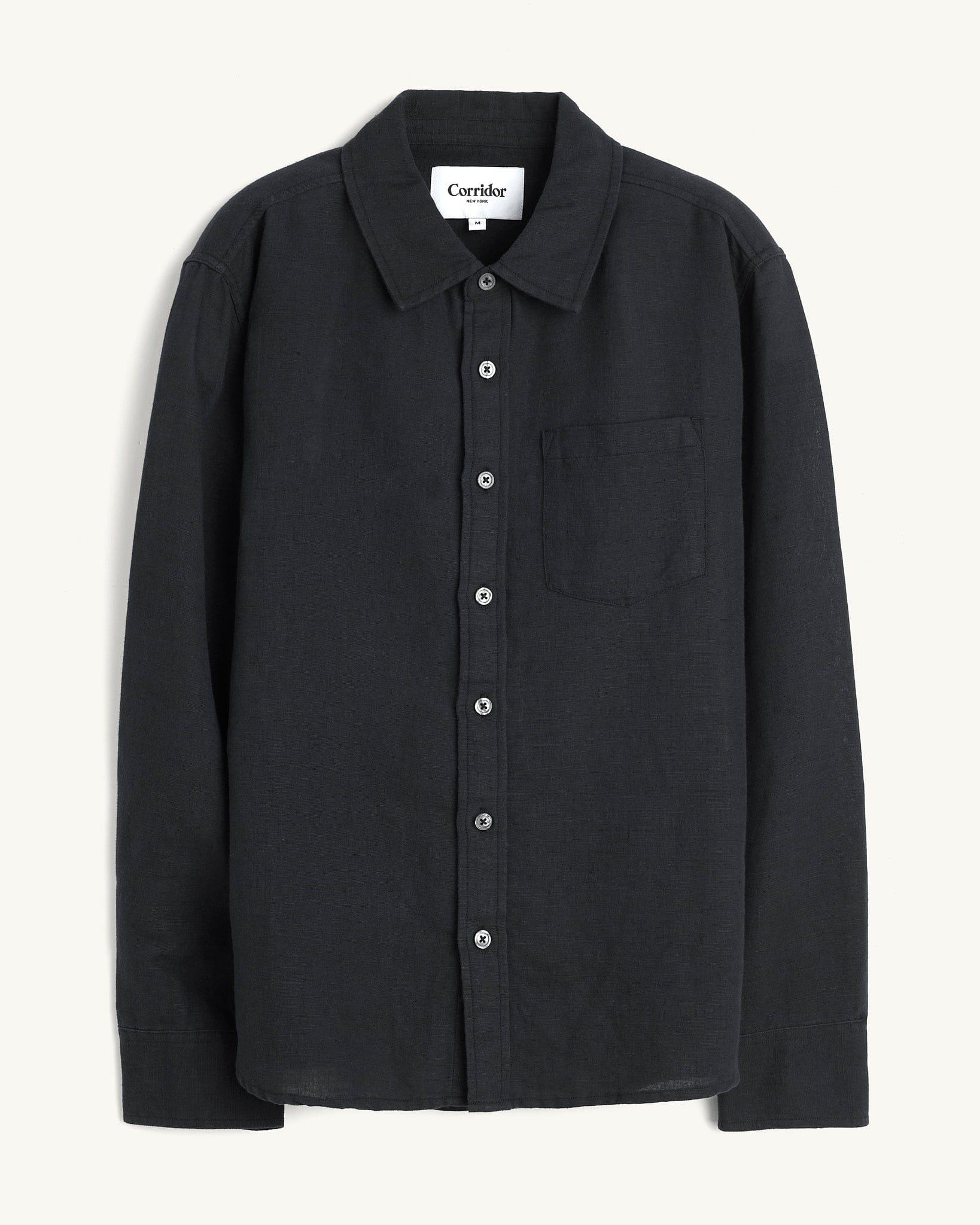 Linen Cotton LS - Black