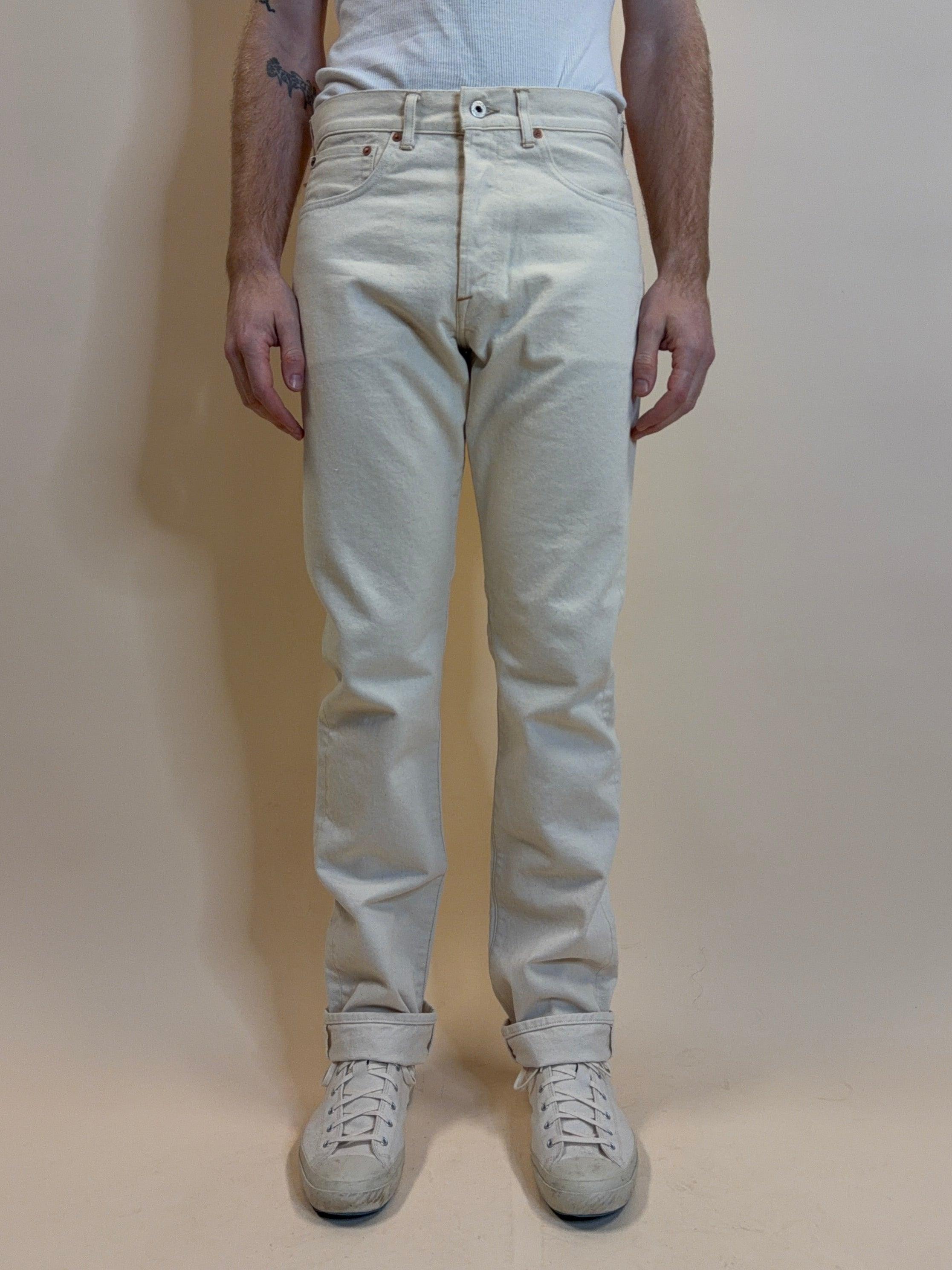 Buck Uneven Broken Twill Ecru
