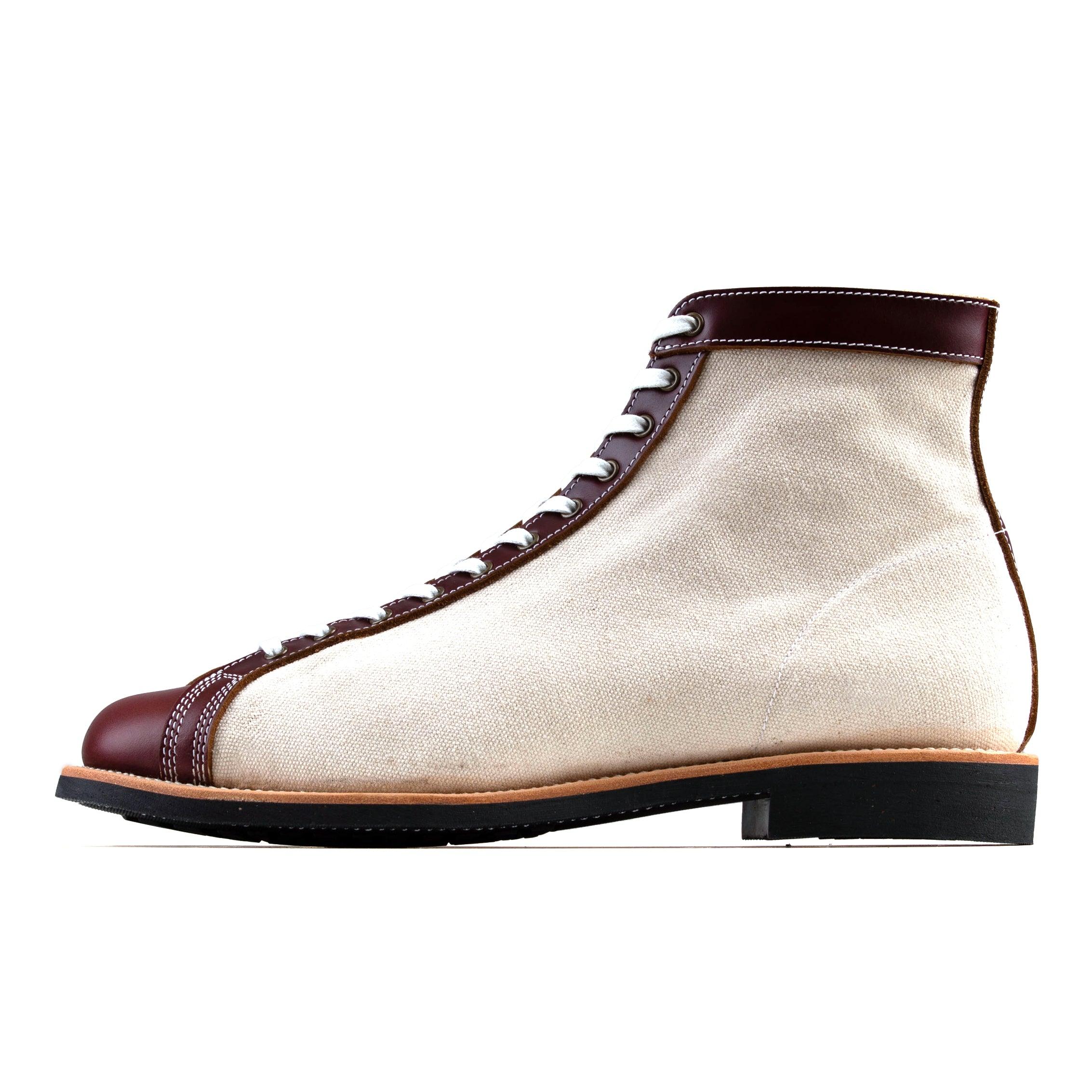 Boxing Boot - luosjiet®boots - Wine TeaCore OTA Cowhide + 16oz Canvas