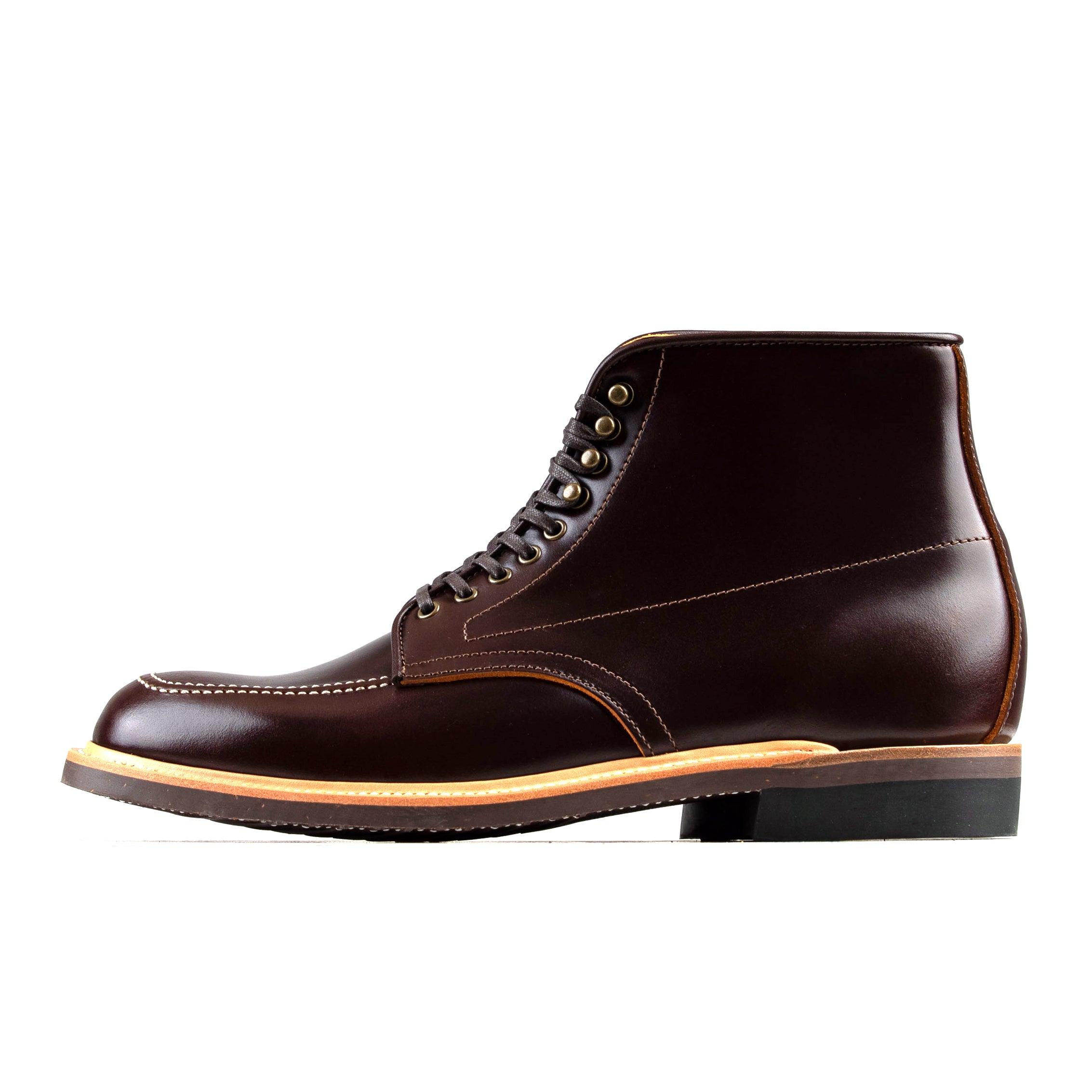Indiana MocToe Boot -luosjiet®boots - Dark Brown TeaCore Smooth Cowhide