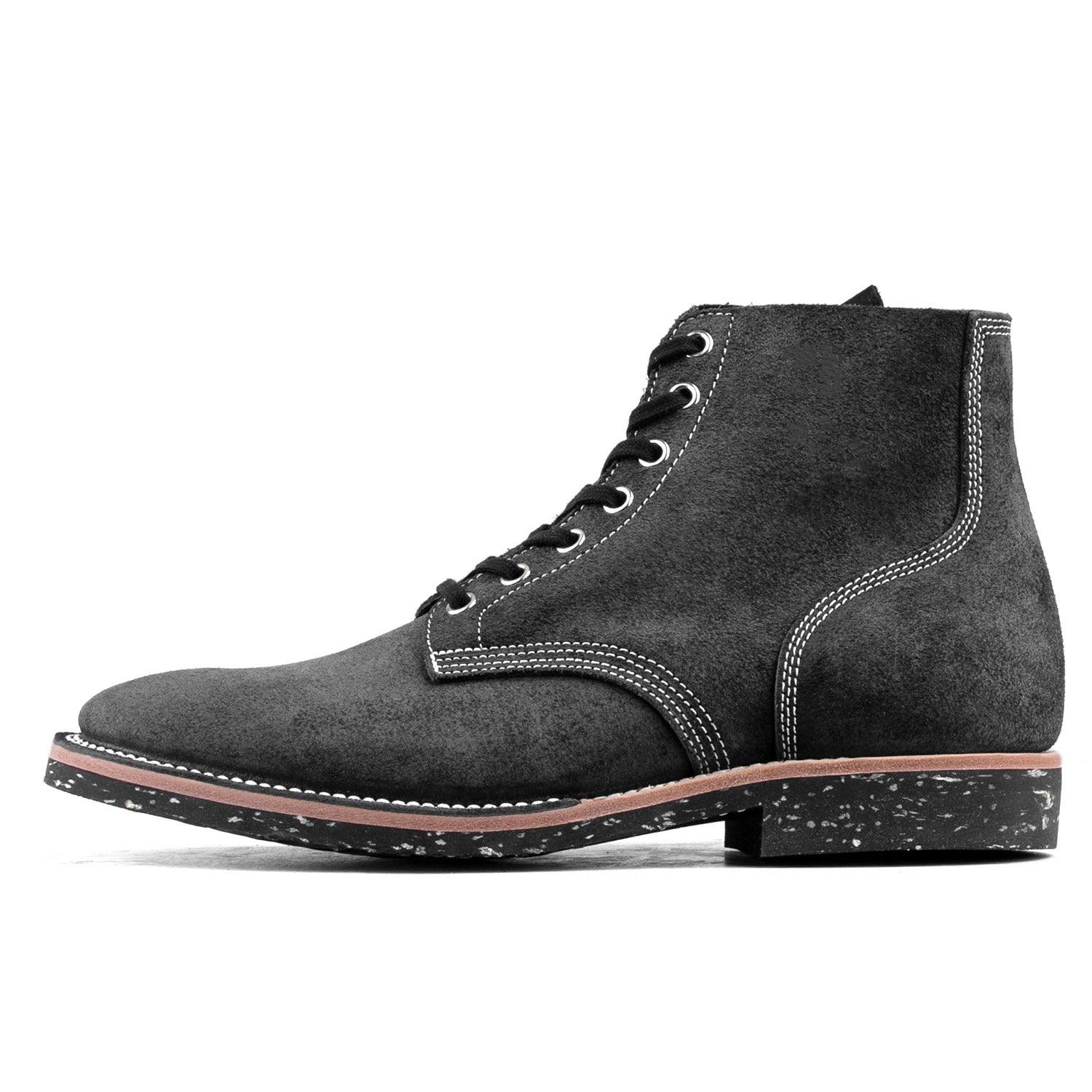 T.G.Escape Boondoker Boot - luosjiet®boots - Black Grain Cowhide Reverse(Short Hair)