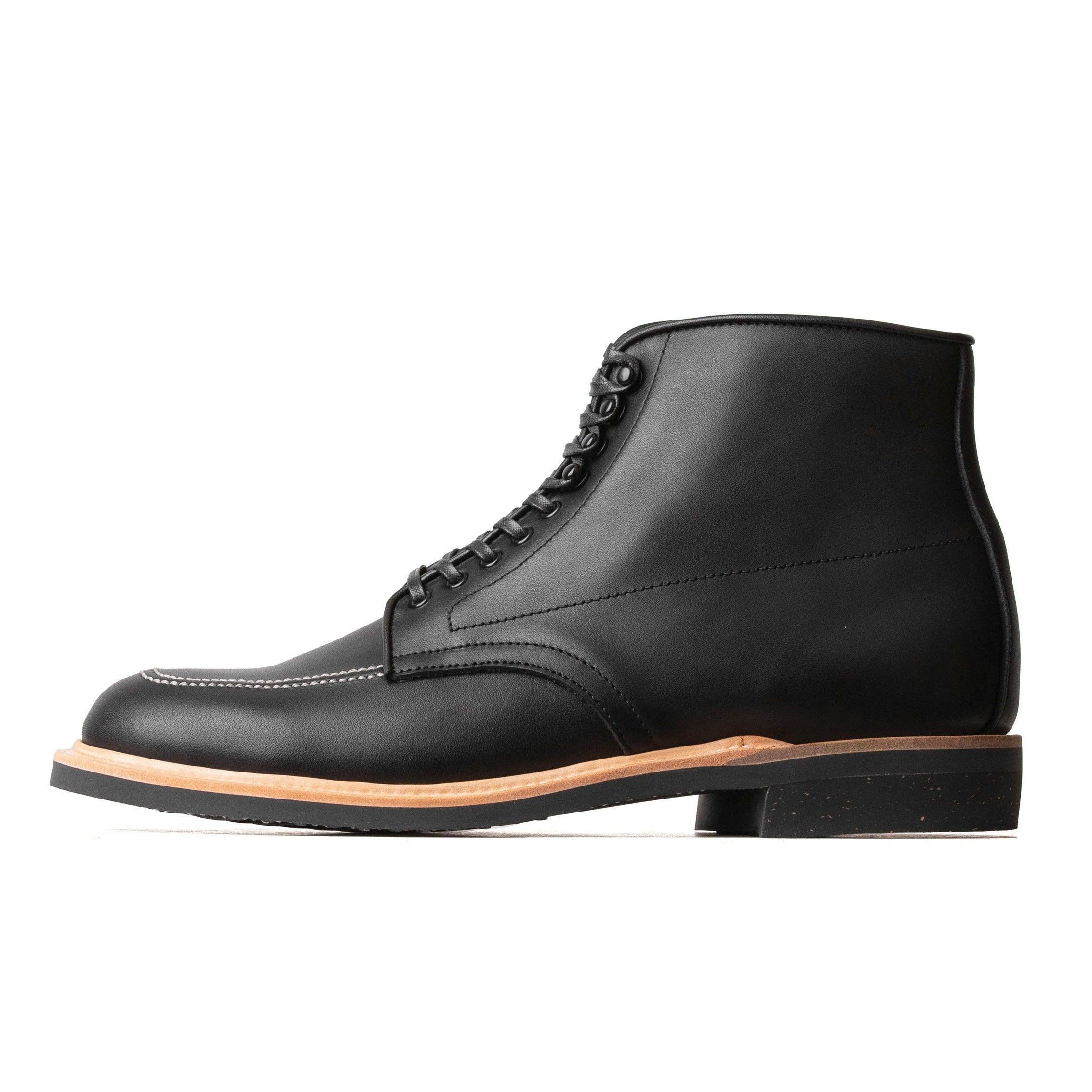 Indiana MocToe Boot - luosjiet®boots - Black Full Grain Cowhide