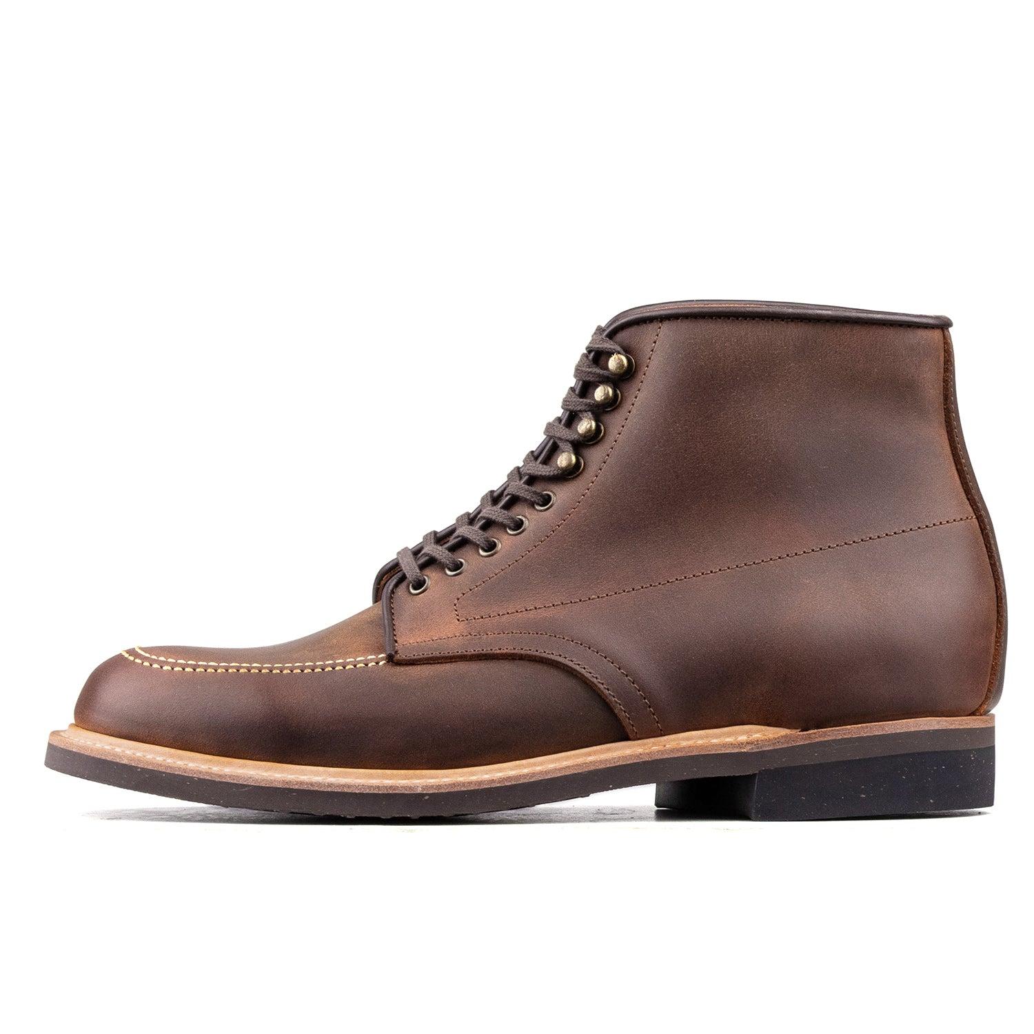 Indiana Moctoe Boot - luosjiet®boots - Red Brown Crazy Horse Cowhide