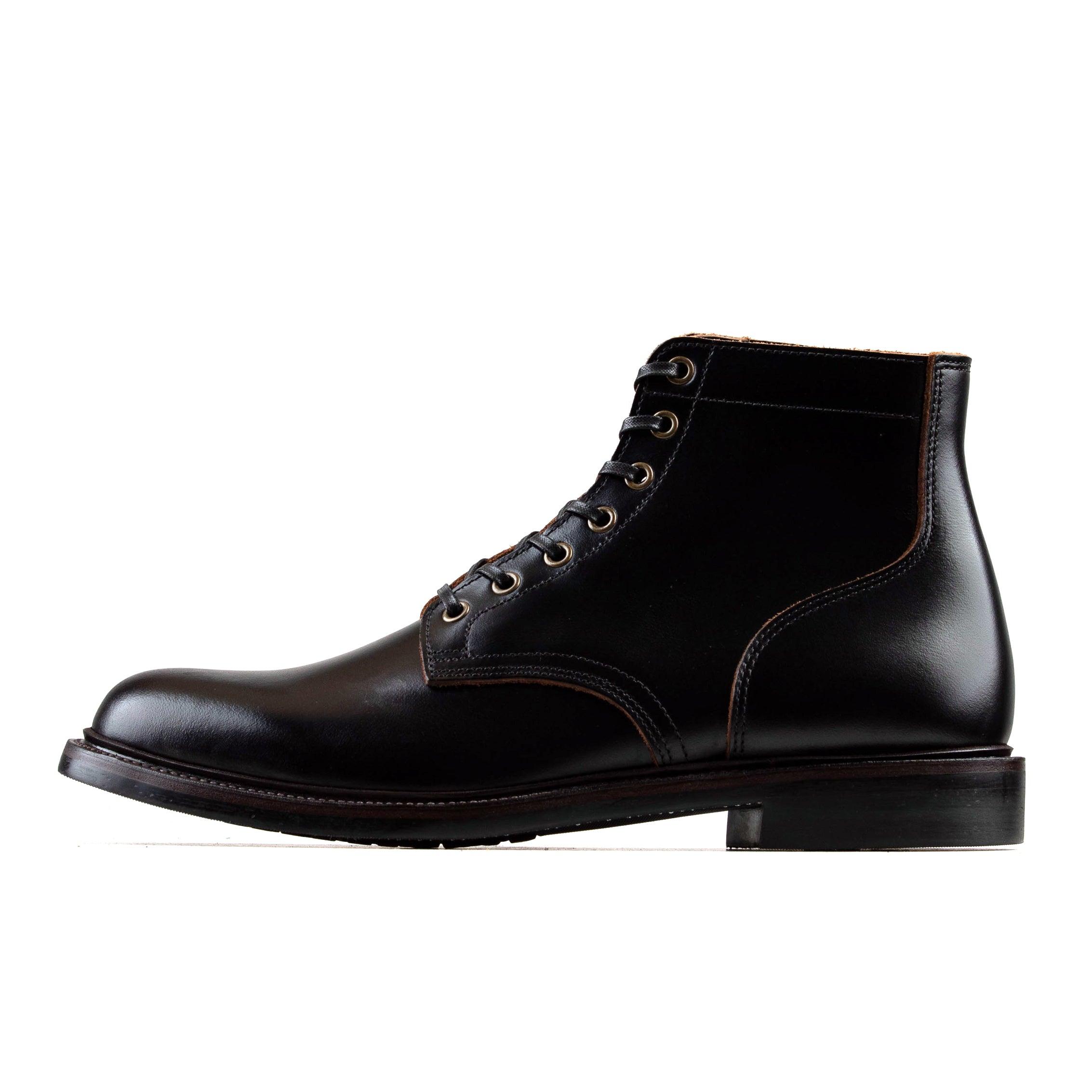 Plain Commander Boot - luosjiet®boots - Black TeaCore Smooth Cowhide