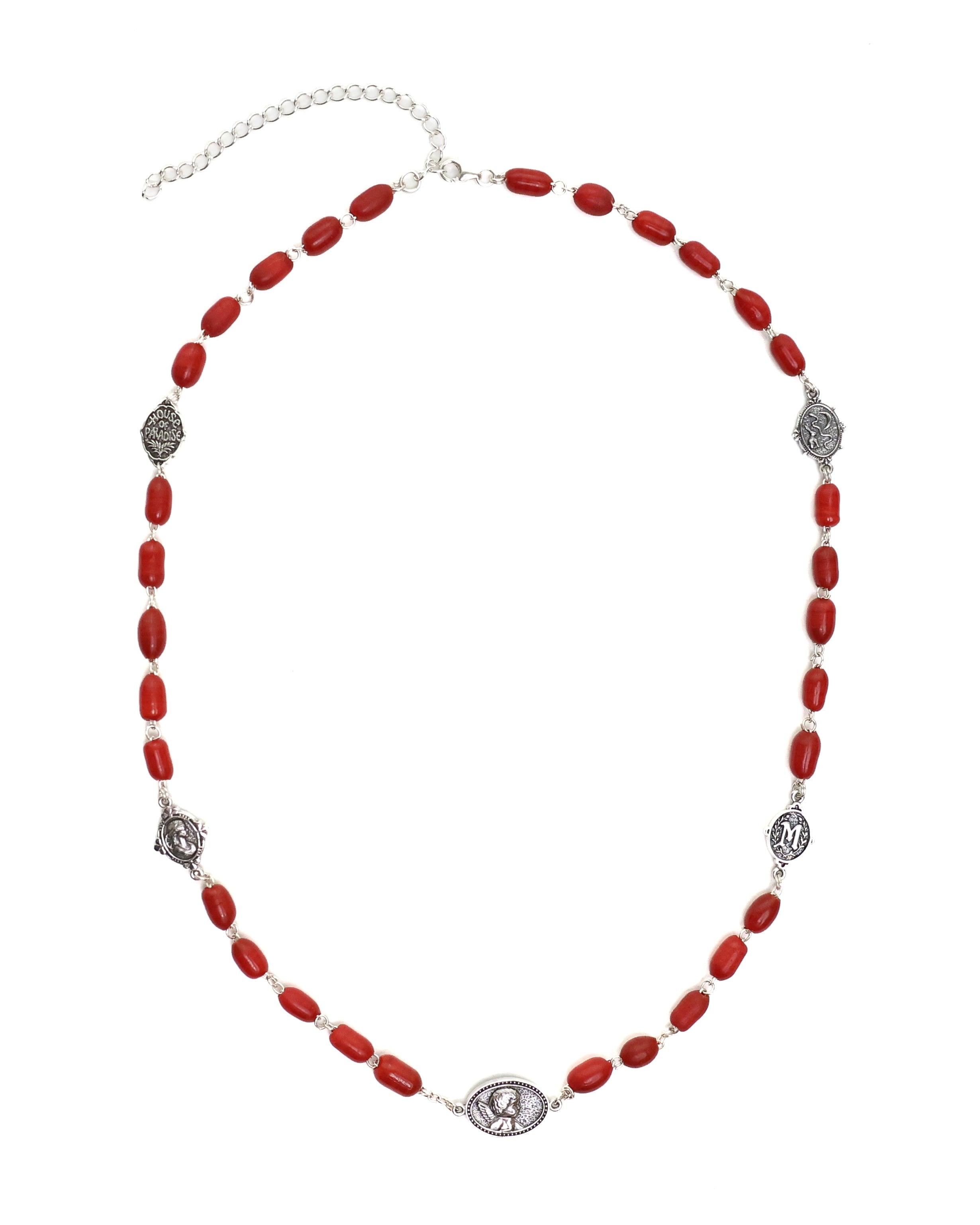 Camino Chain (Silver 925/Red Glass)