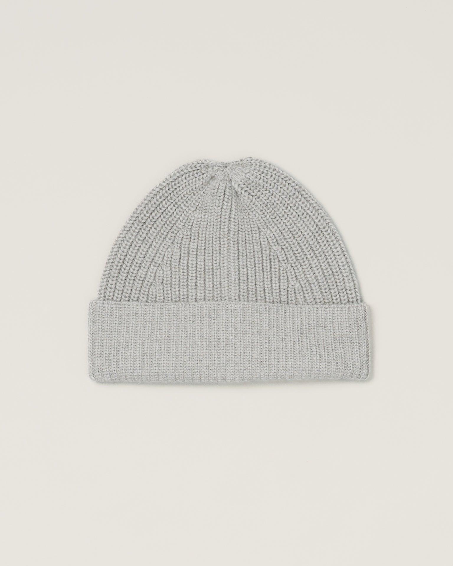 Grey Merino Wool Beanie