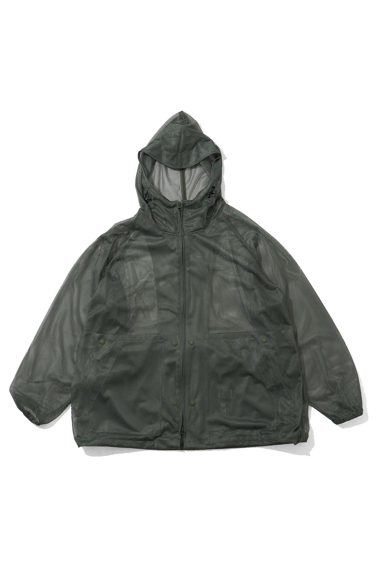 Mesh Parka for Nepenthes NY and Blue in Green - Olive