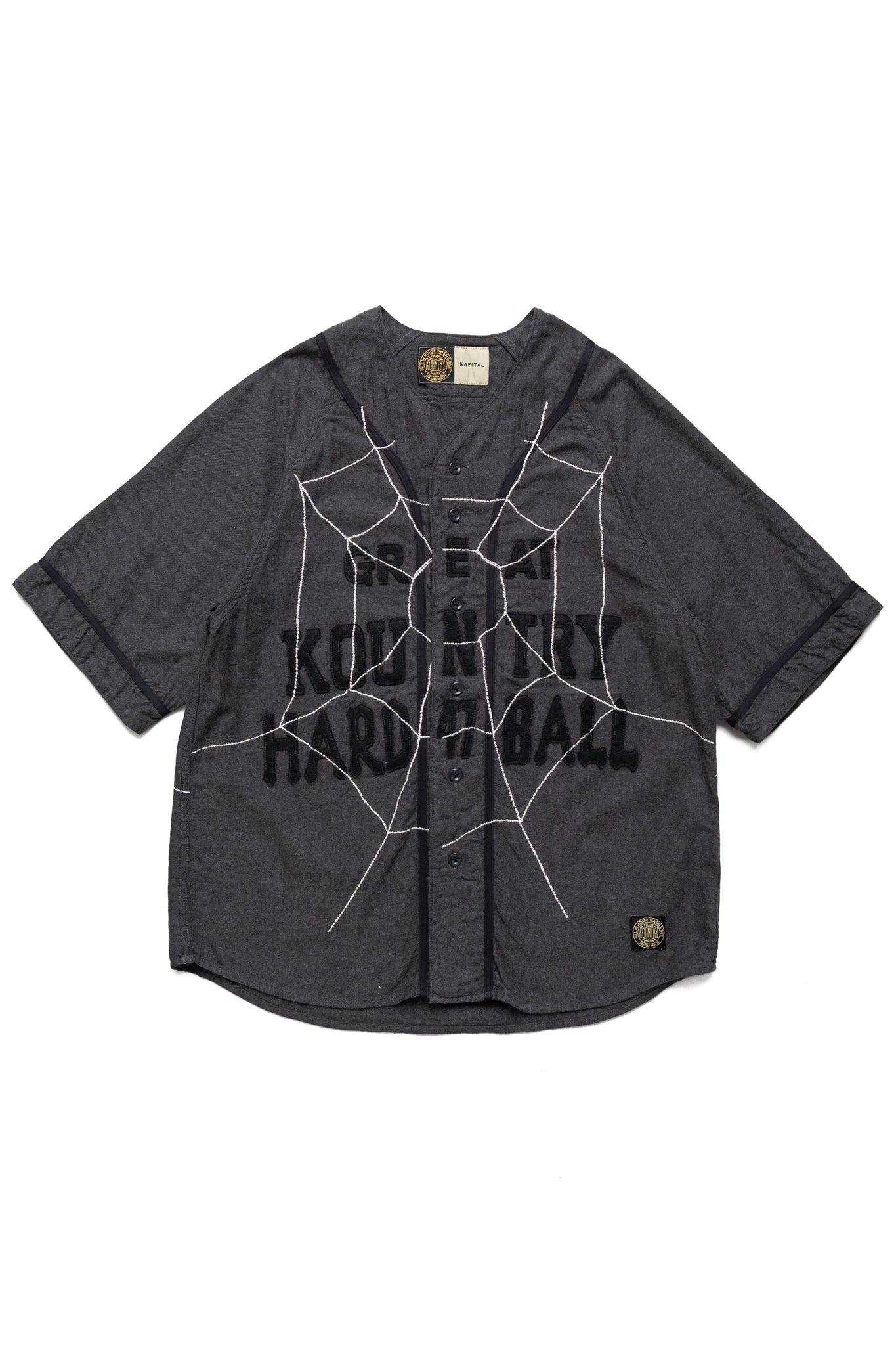 Cotton Wool GREAT KOUNTRY Baseball Shirt (KOUNTRY DREAM CATCH Remake) - Dark Grey