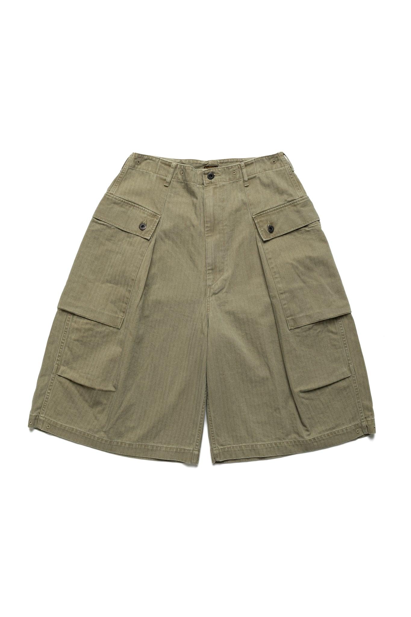 Herringbone JUMBO MONKEY Shorts - Khaki