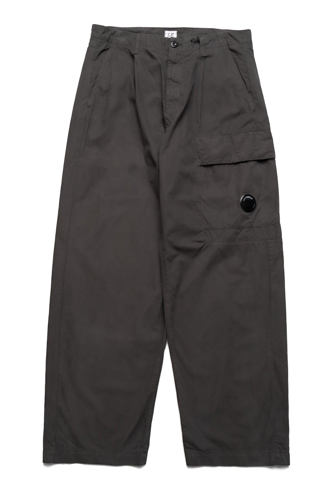 Cargo Pant In Microreps Boxy Pleats - Raven