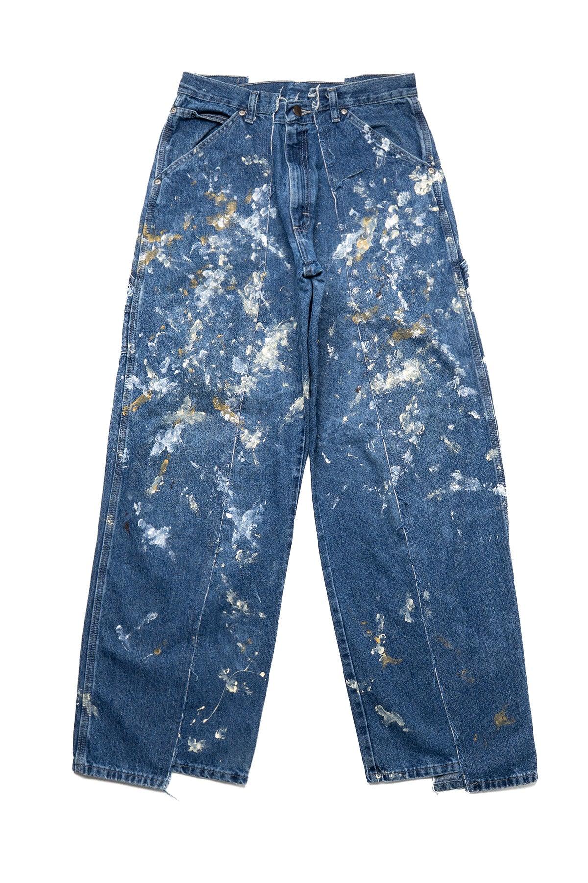 OP-519 Painted Baggy Carpenter Pants (S) (Denver)