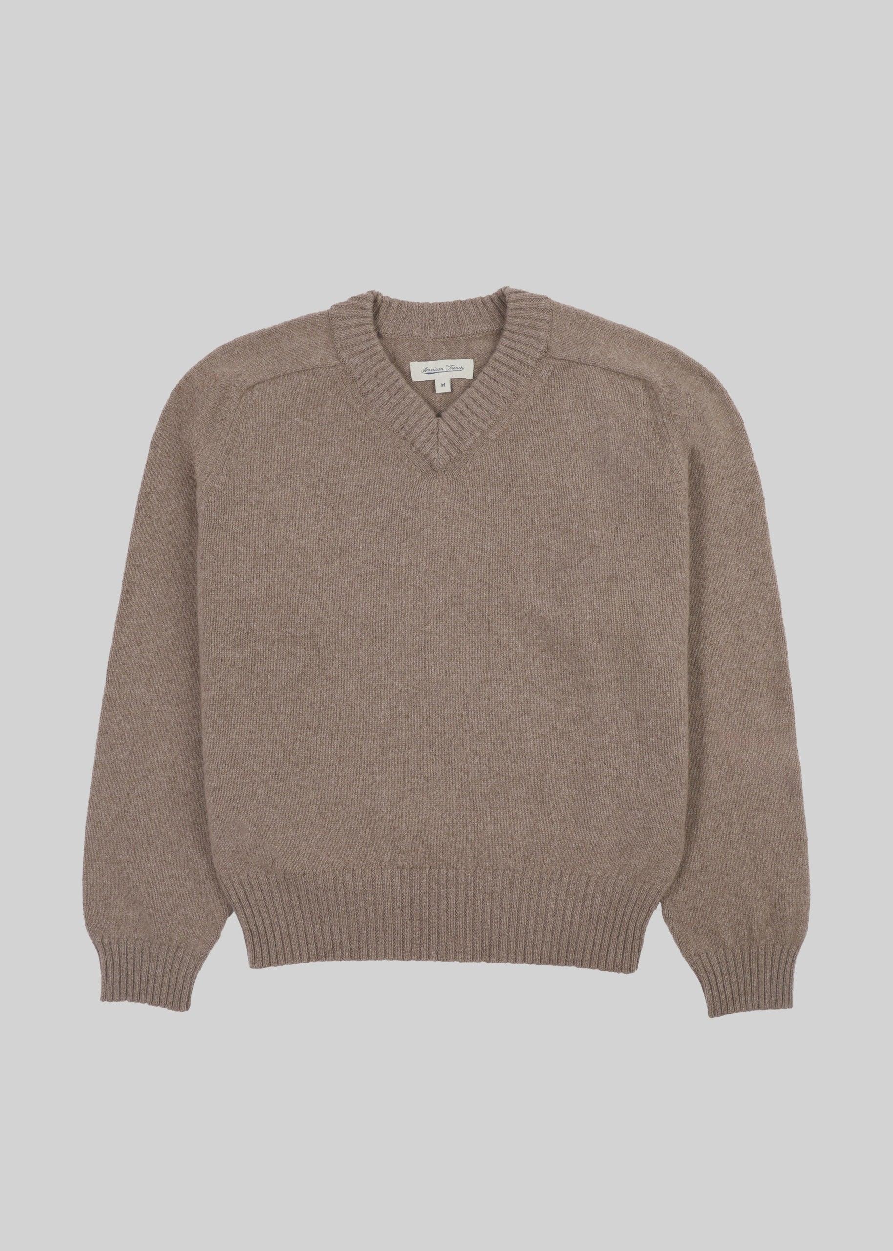Wool Cashmere V-Neck Sweater