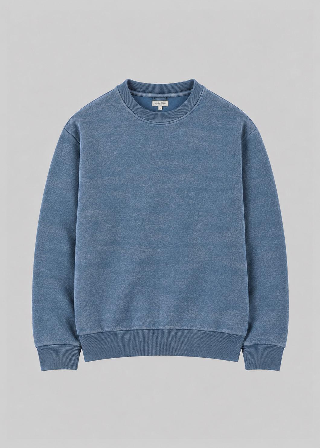 Indigo-Dyed Low Gauge Crewneck