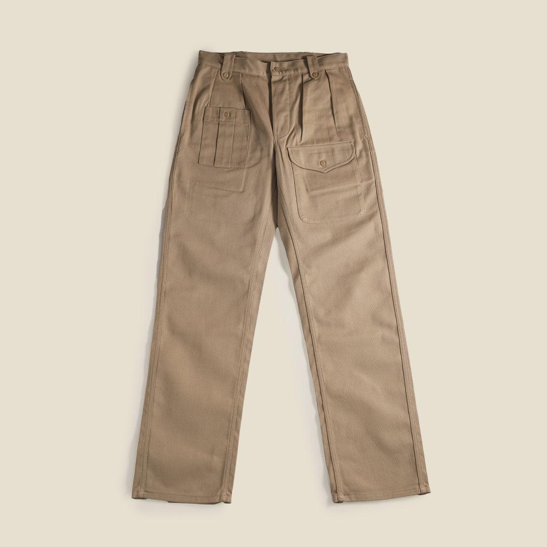 British Battle Trousers Cotton Twill Khaki Drill