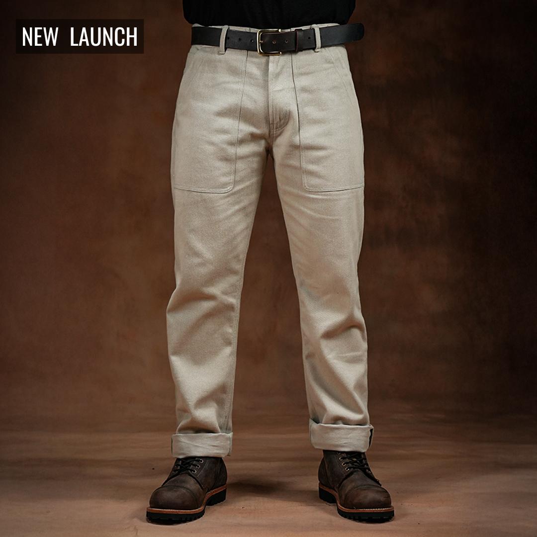 Fatigue Pants Arctic Wolf 12 Oz Cotton Twill For Men (True Straight)