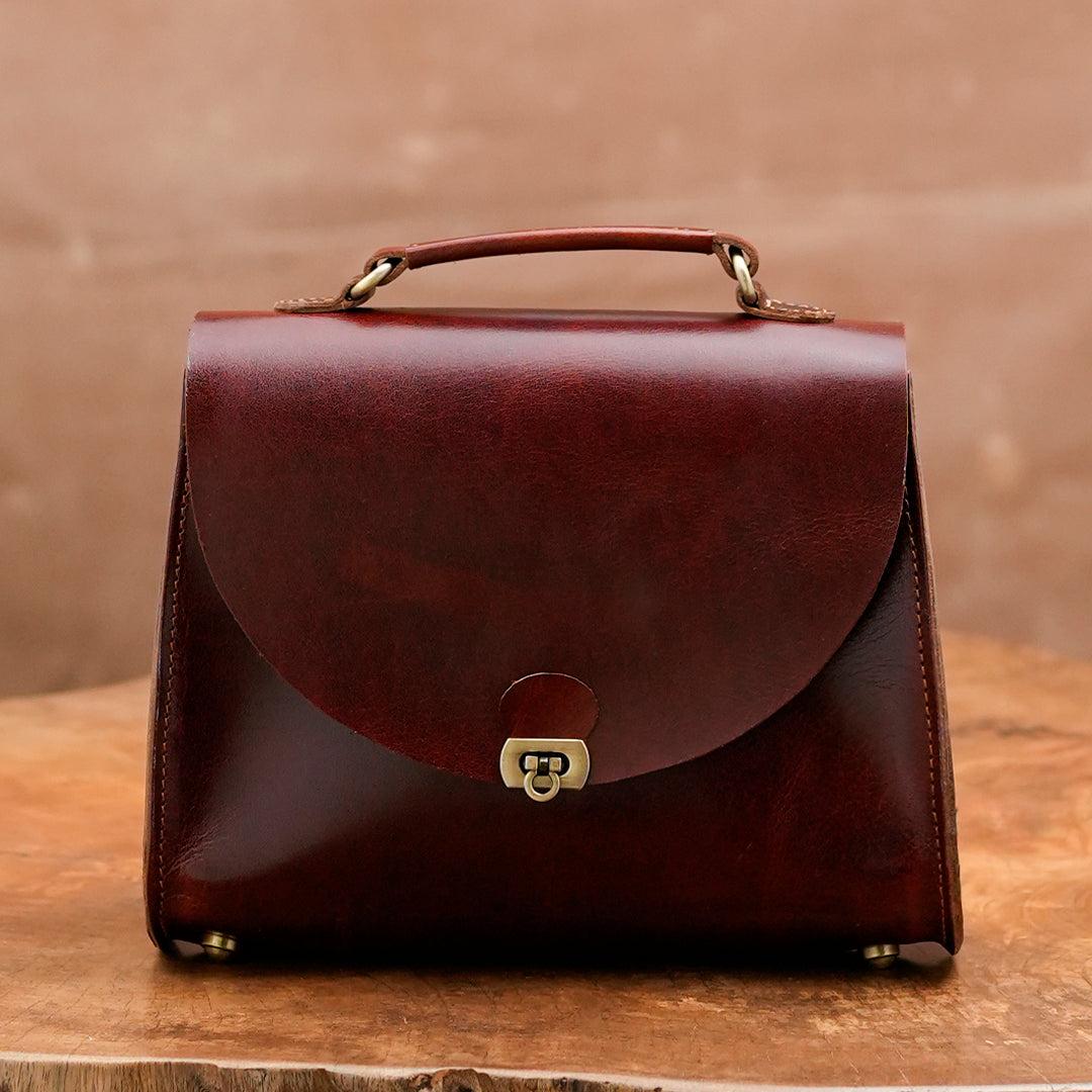 Victoria Handbag (Saddle Tan)