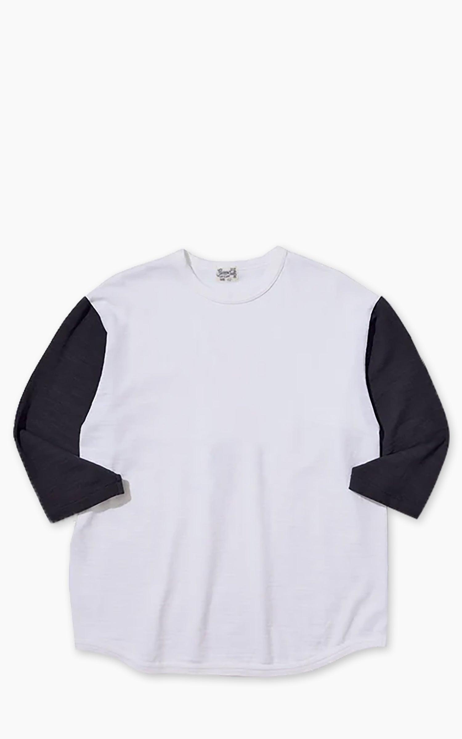 26W-PBT-TT Five-Quarter Sleeve T-Shirt White/Black