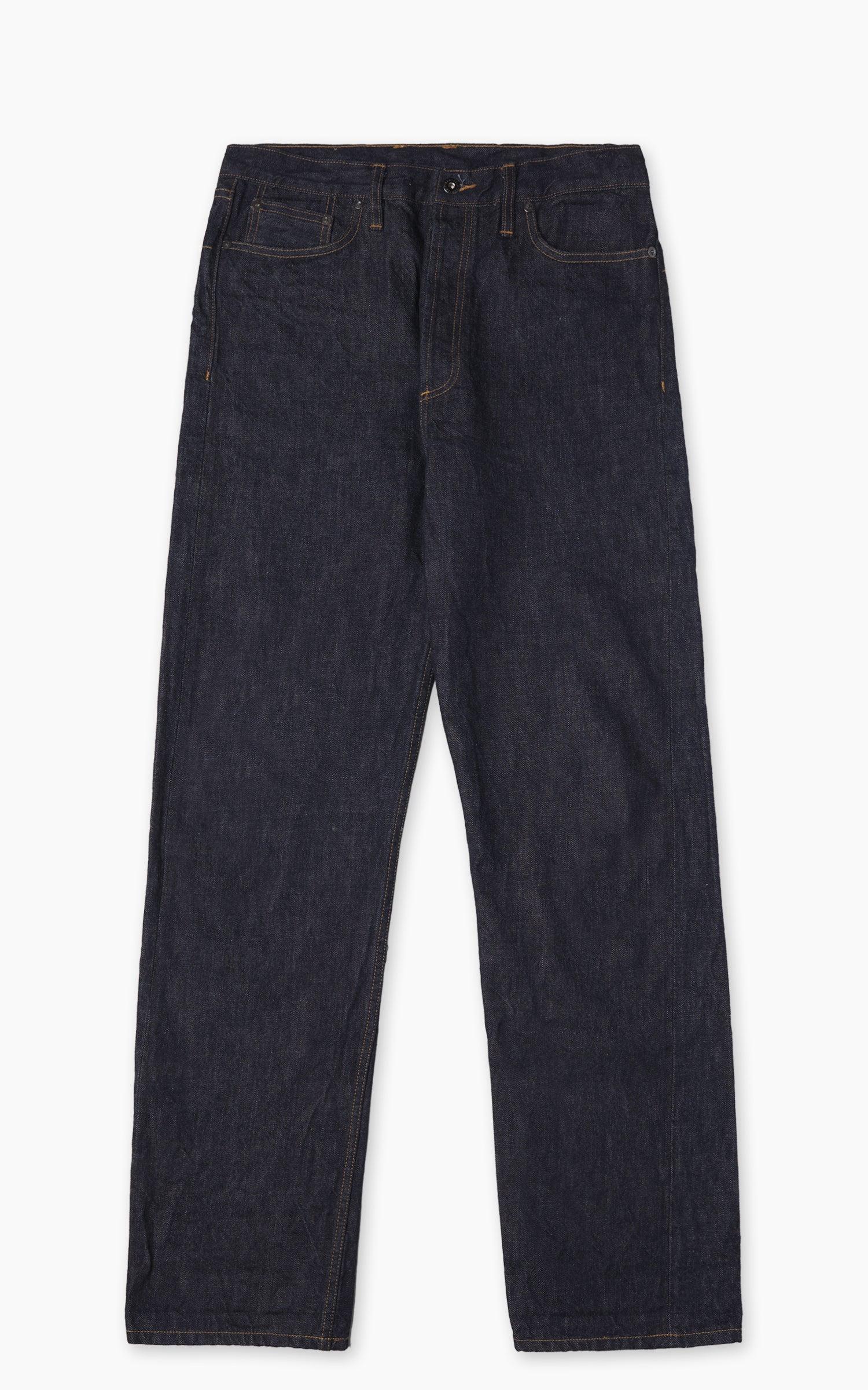 RS-100xk Relaxed Straight Selvedge Rinsed Indigo Kibata 14oz
