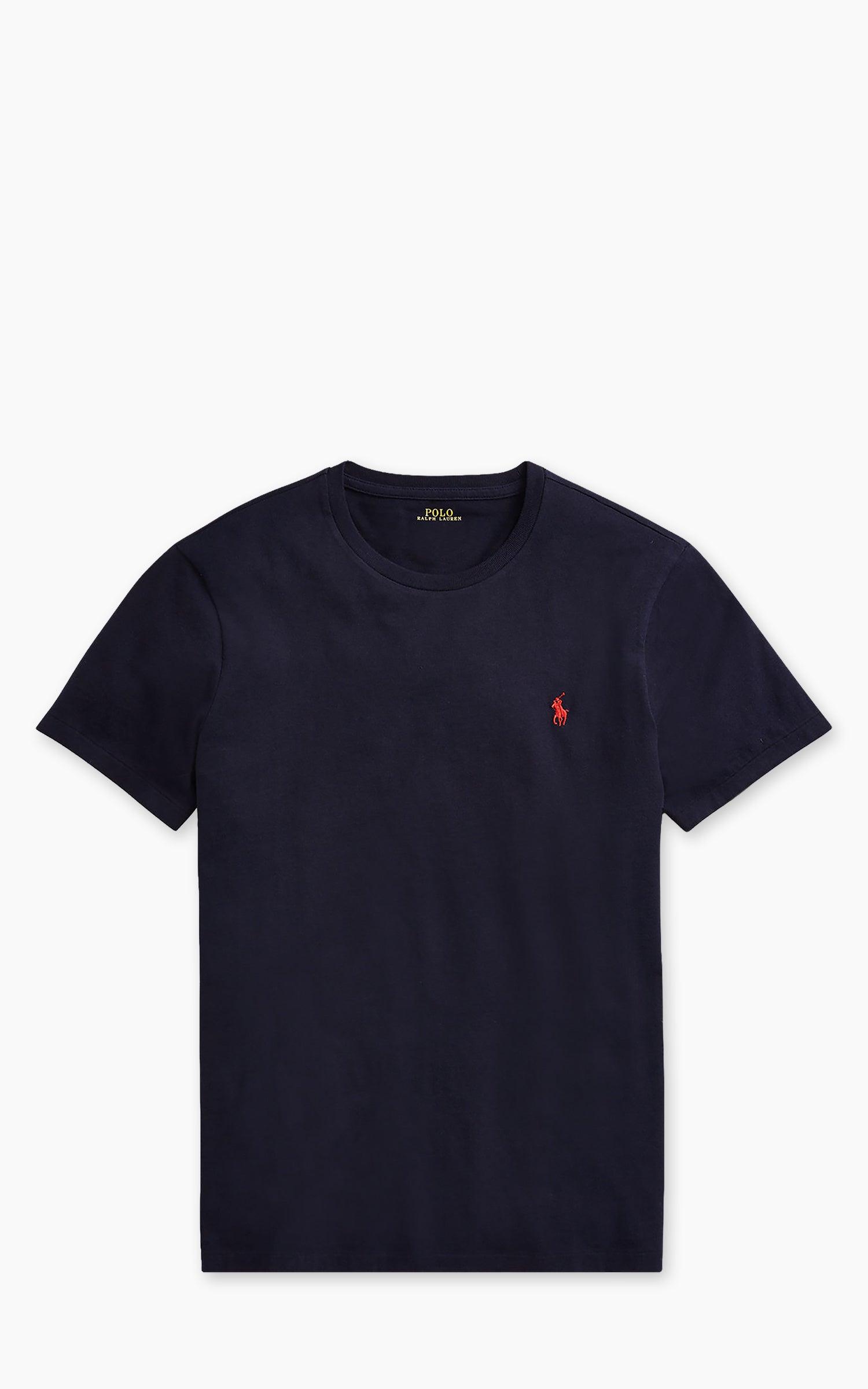 Custom Slim Fit Jersey Crewneck T-Shirt Ink
