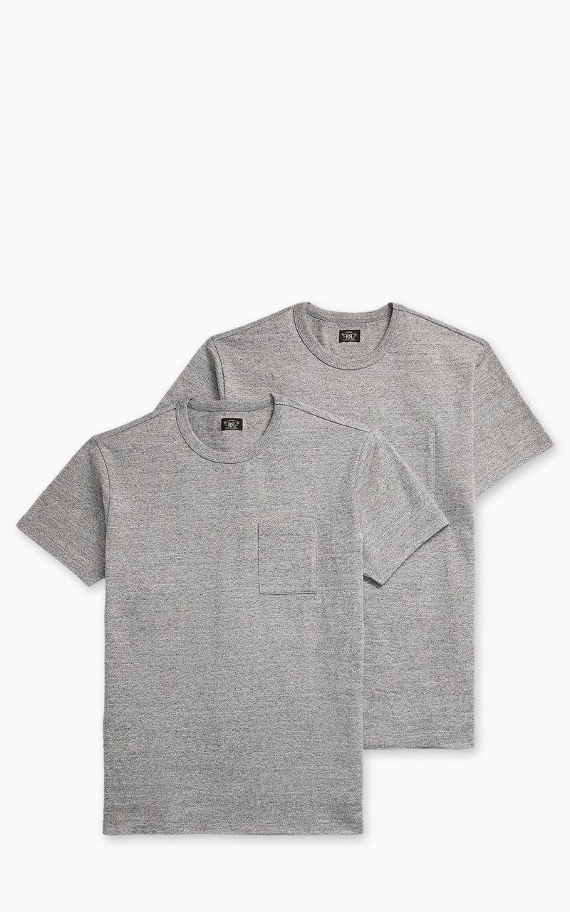 2-Pack Garment-Dyed Pocket Tees Grey Heather