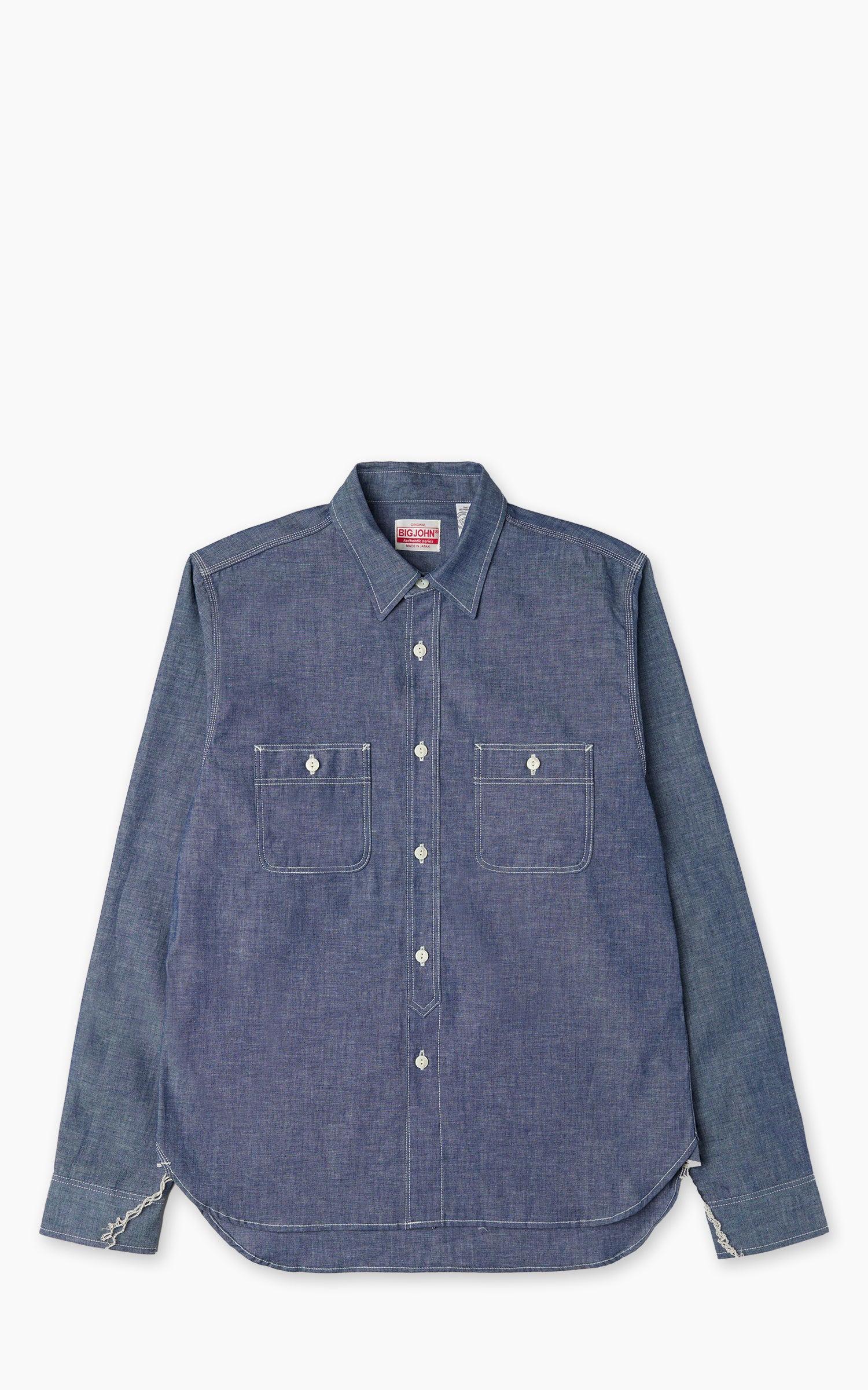 Selvedge Chambray Work Shirt Indigo 5oz