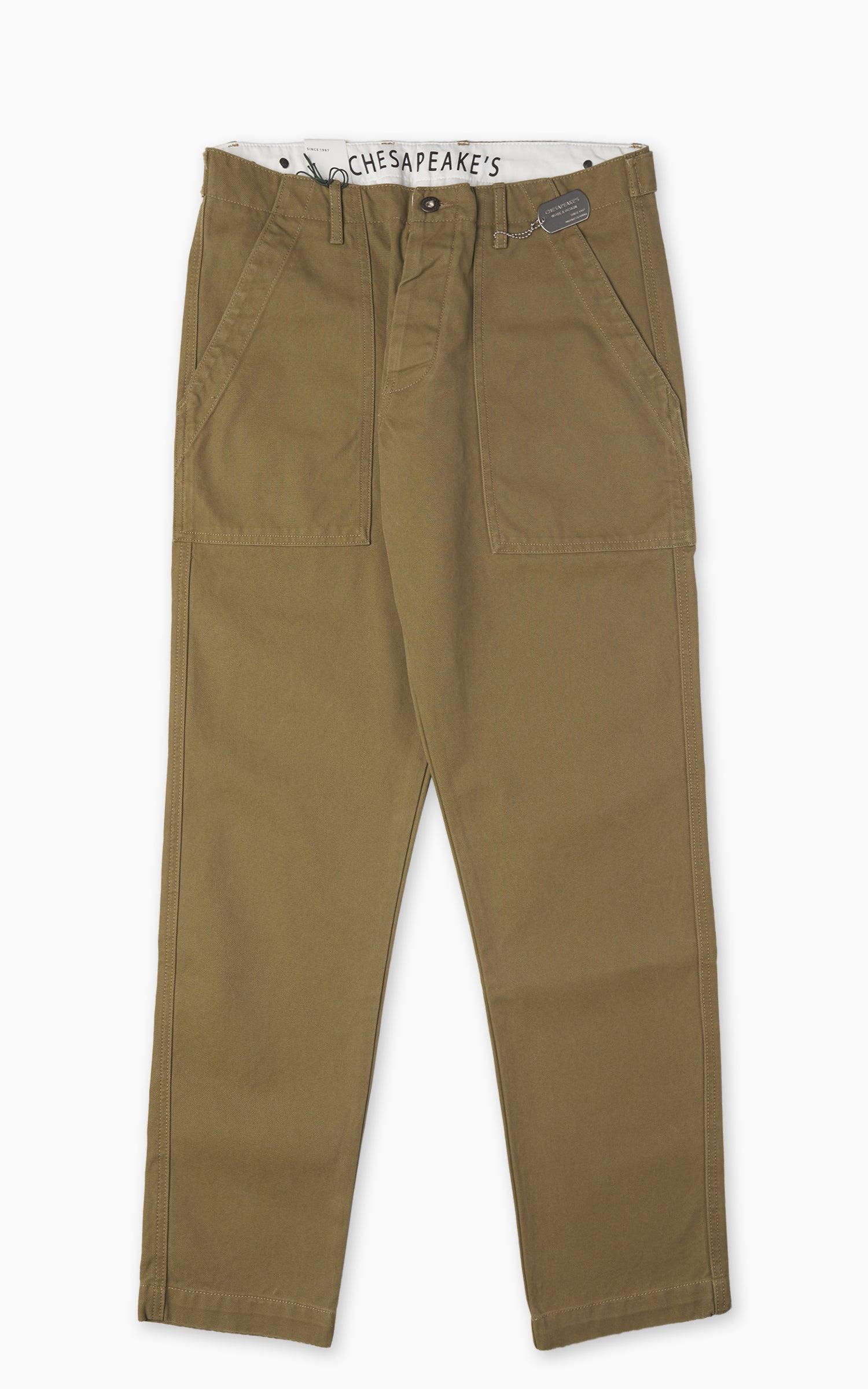 Chesapeake's Fatigue Pant Canvas Khaki Green