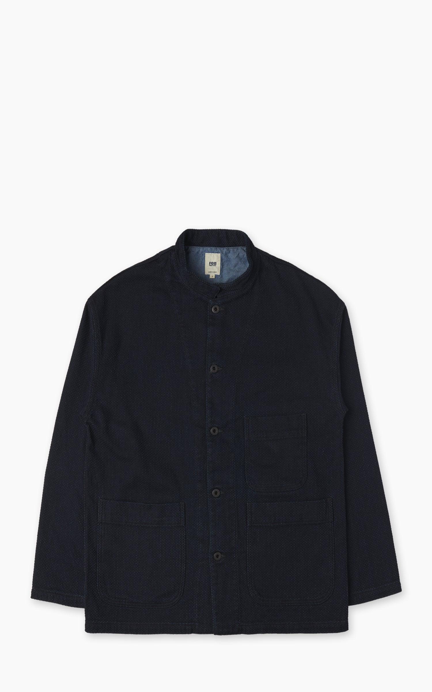 F2468 Indigo Sashiko Jacket Indigo