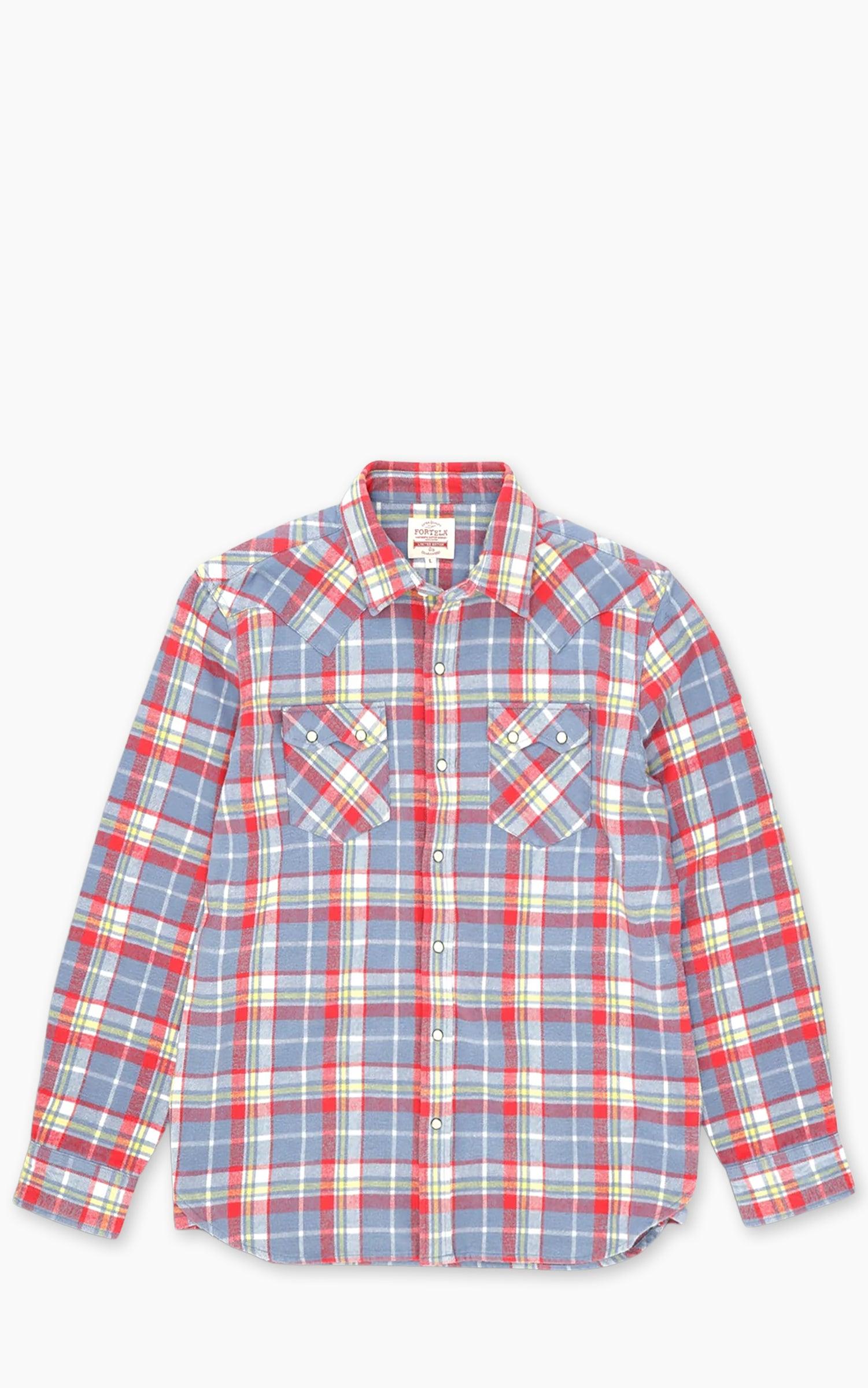 Josh Western Shirt Plaid Red/Grey