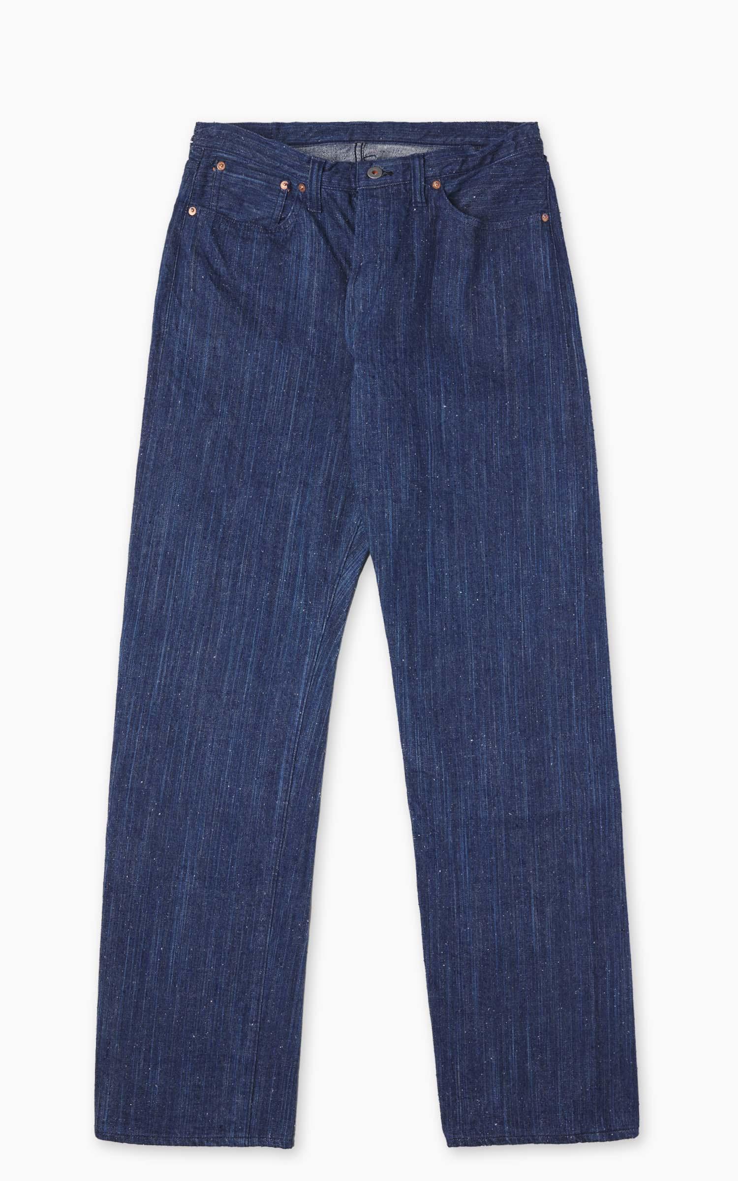 Natural Dyed Regular Straight Jeans Natural Indigo 13oz
