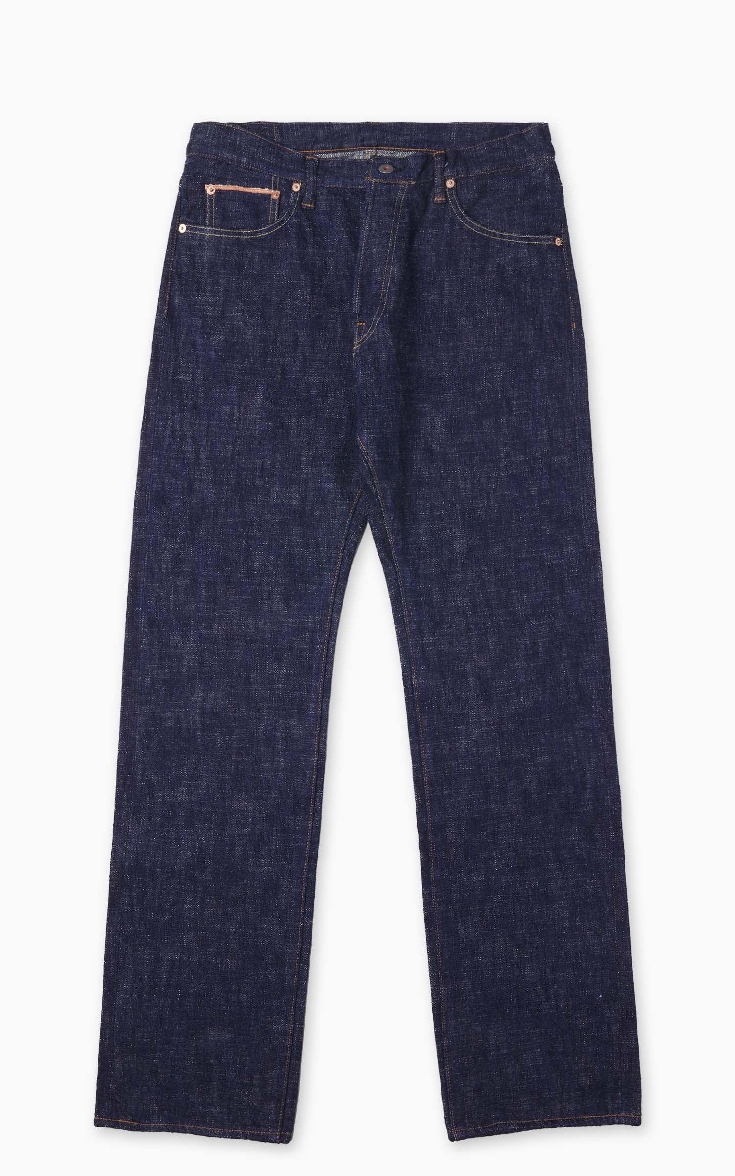 Skein Dyed Slim Straight Jeans Indigo 15oz