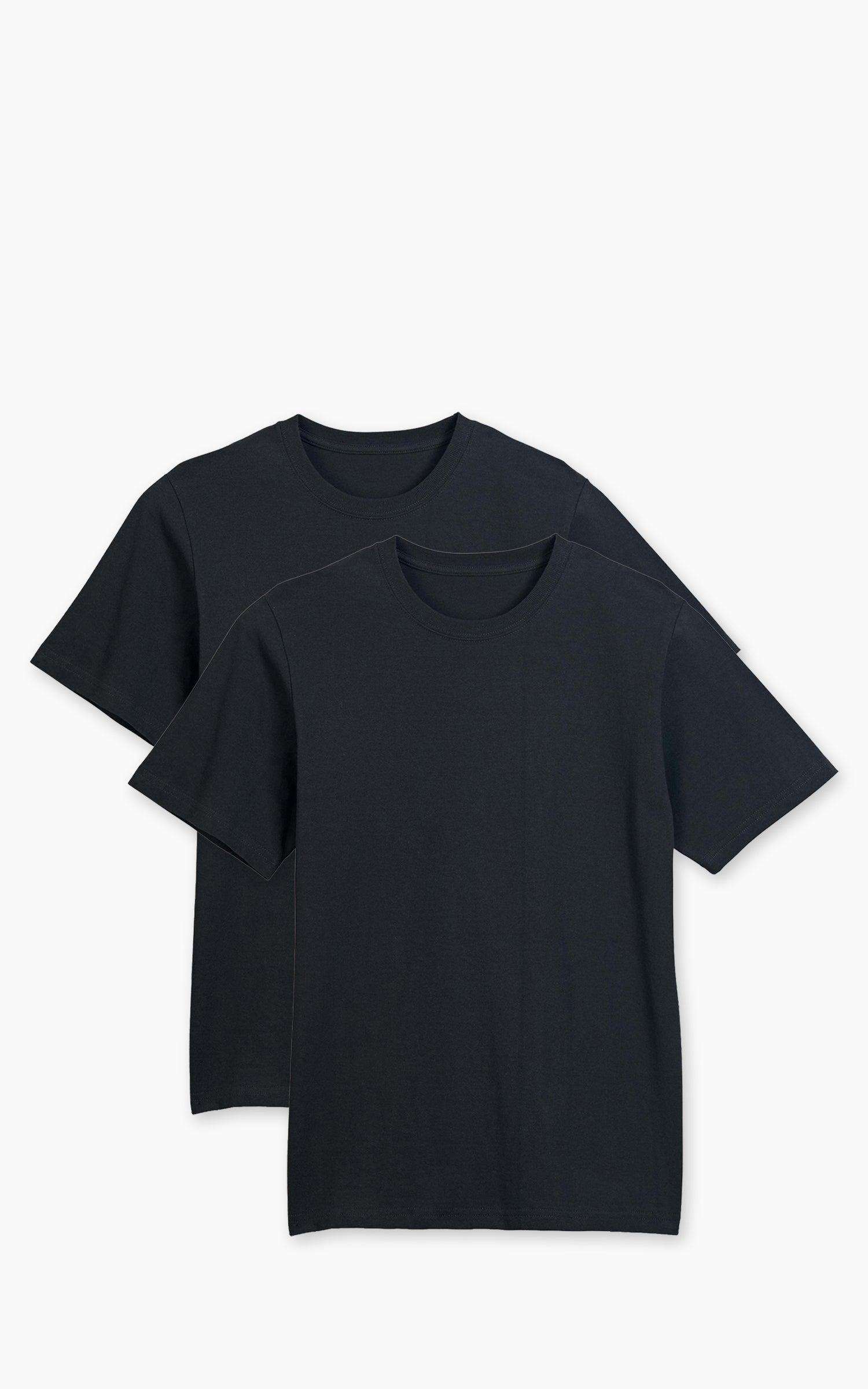 Recycled Cotton T-Shirt 2-Pack Charcoal