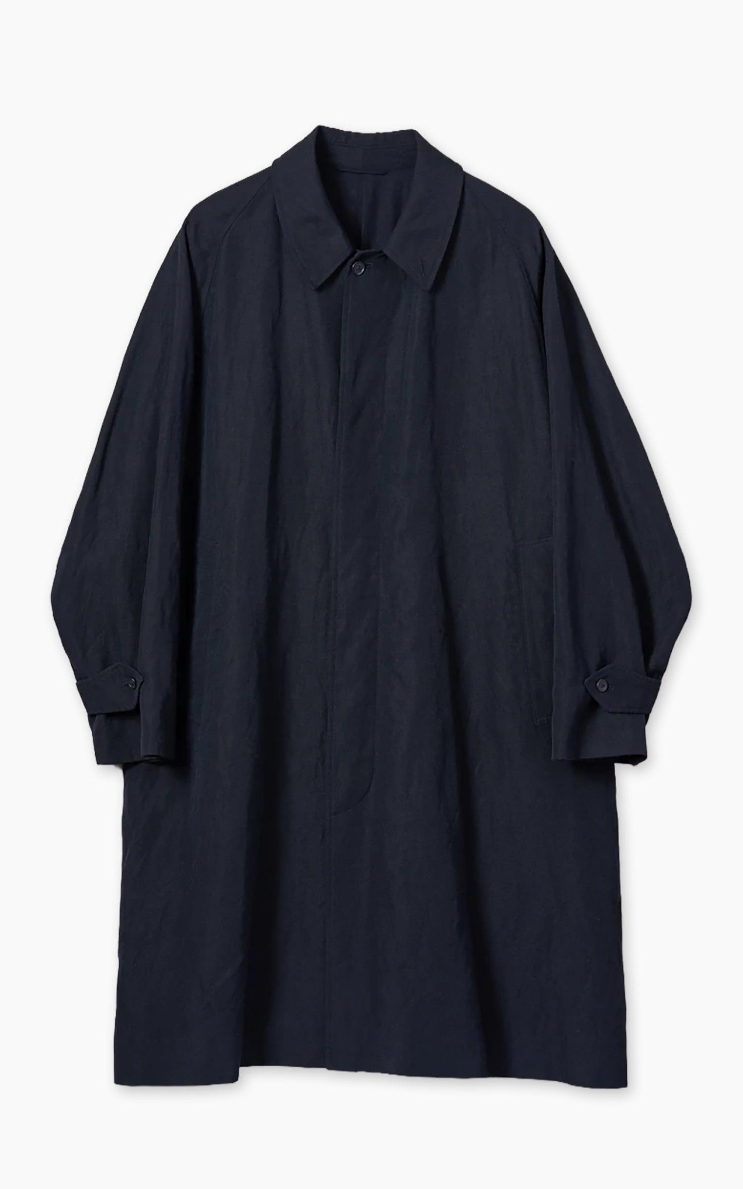 Cashmere Linen Walker Coat Black