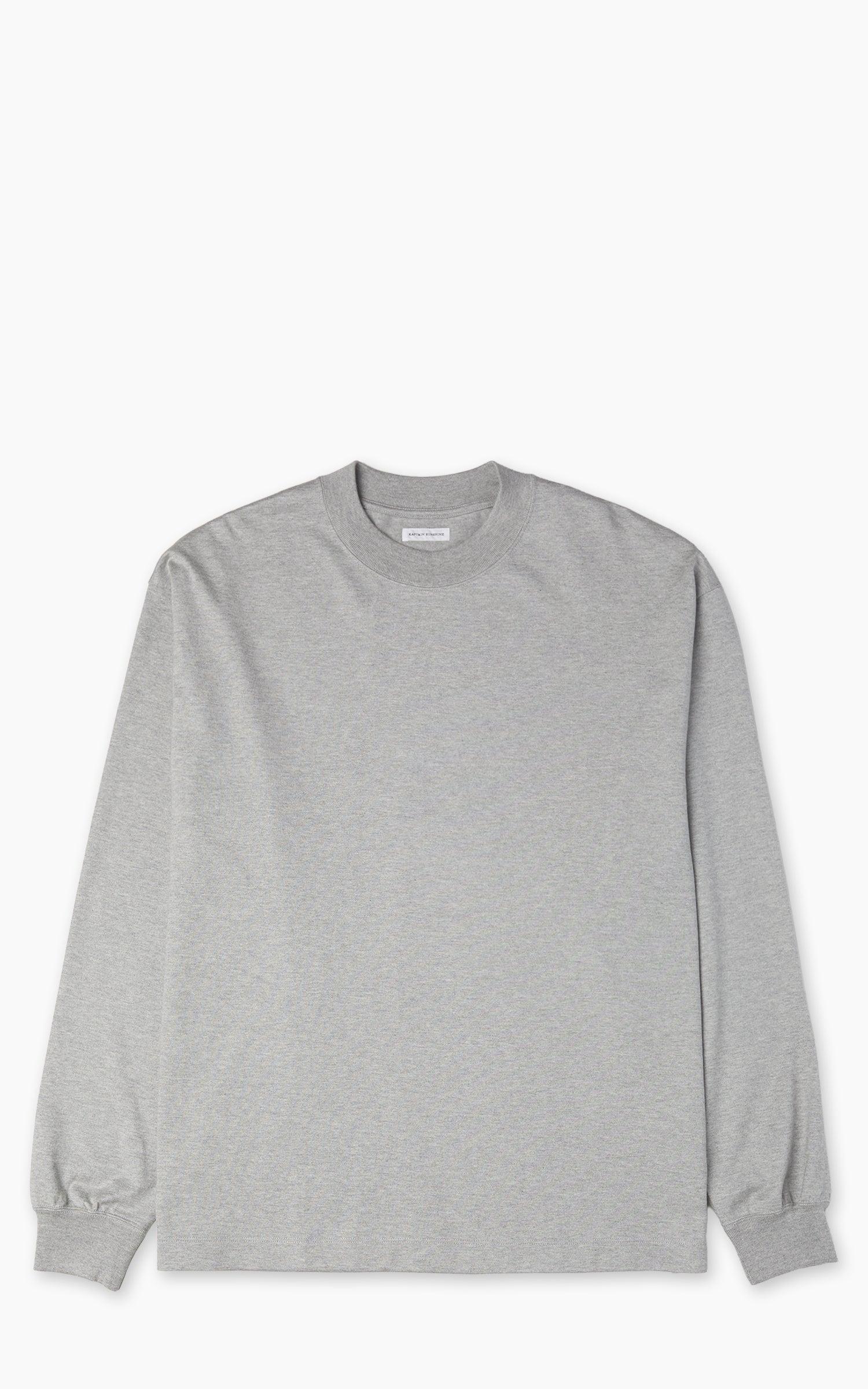 Suvin Supima Tube L/S Tee Heavy Feather Grey