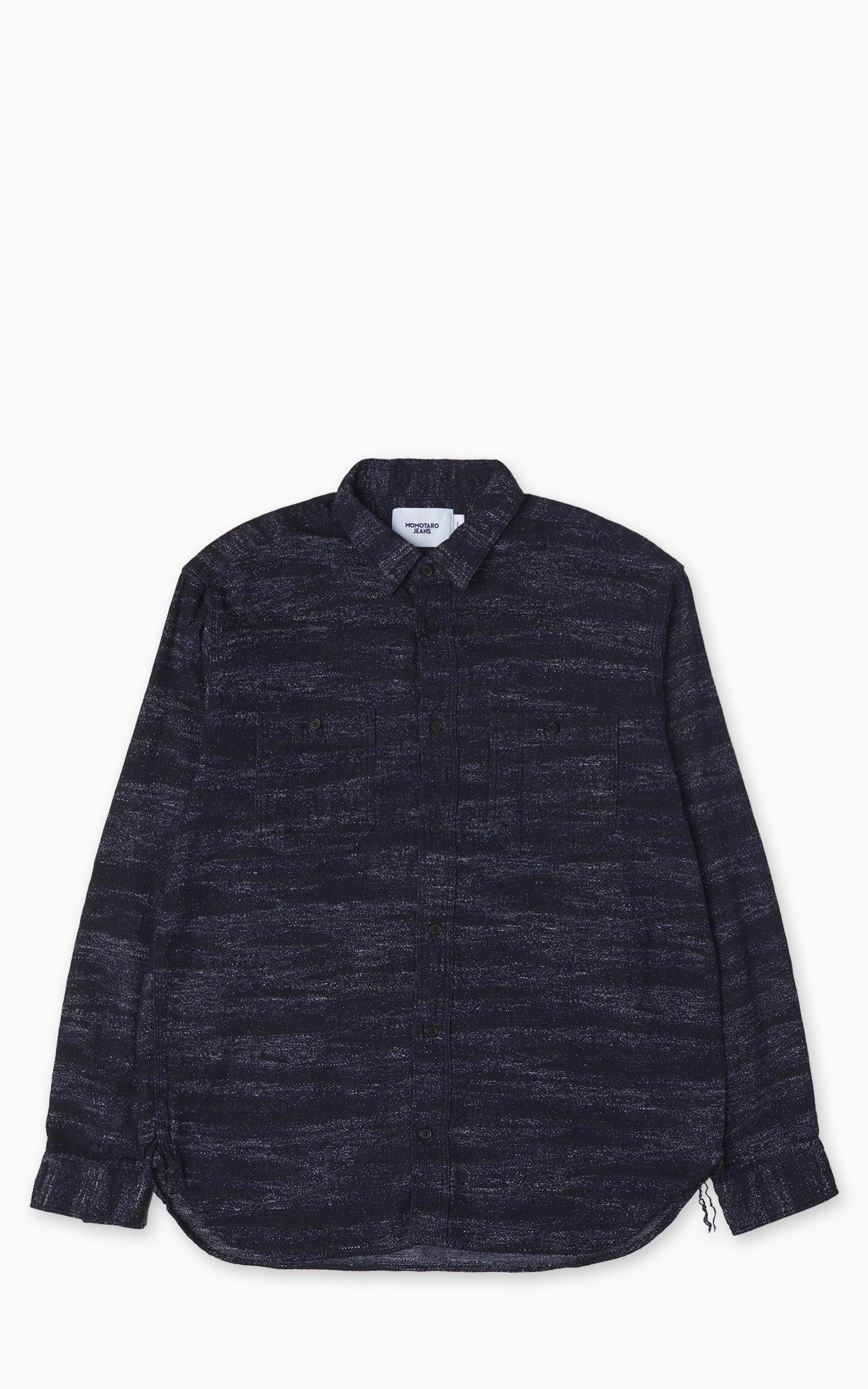 MMLS6013 Jacquard Shirt Indigo