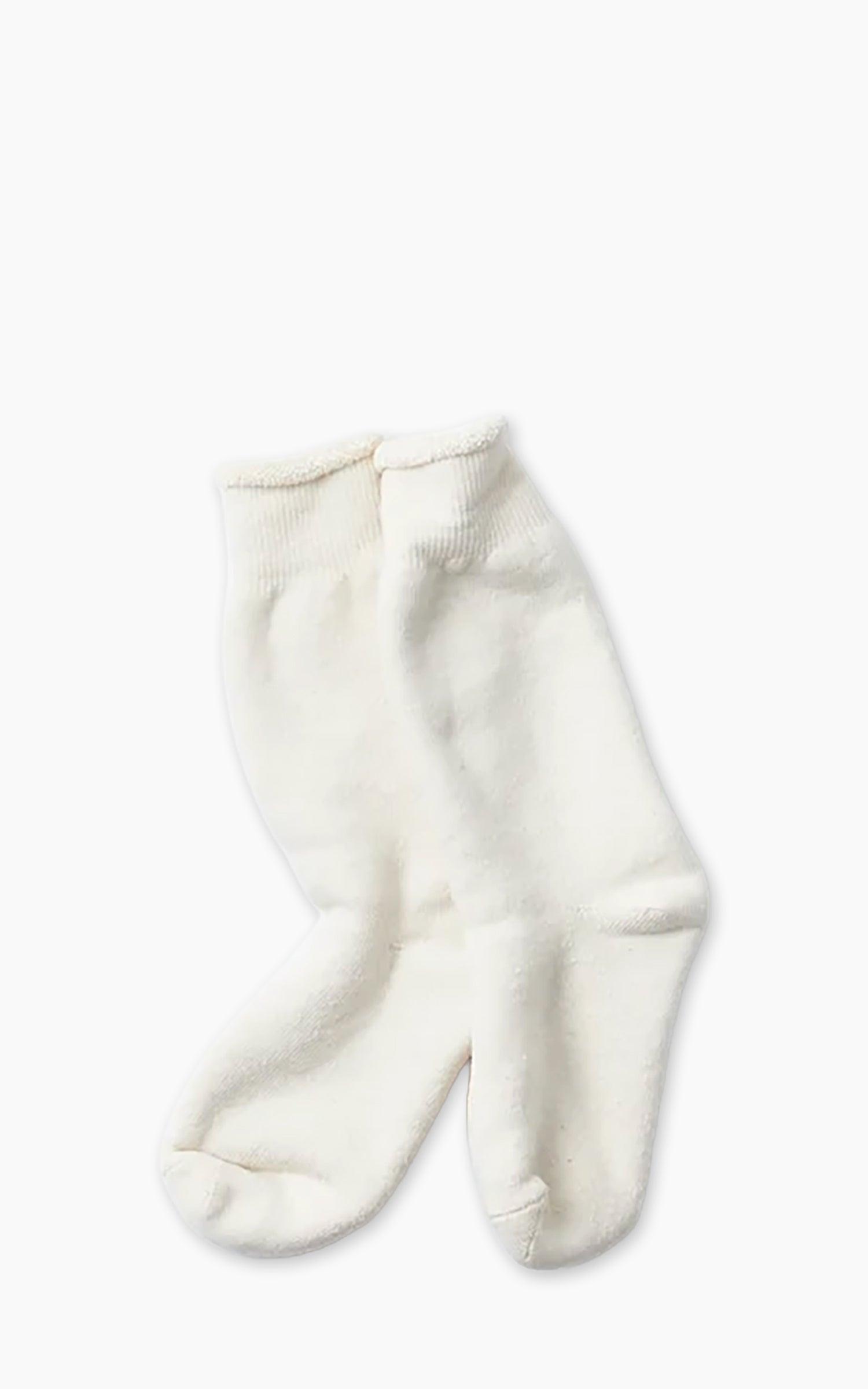 R1001 Double-Face Crew Socks Ivory