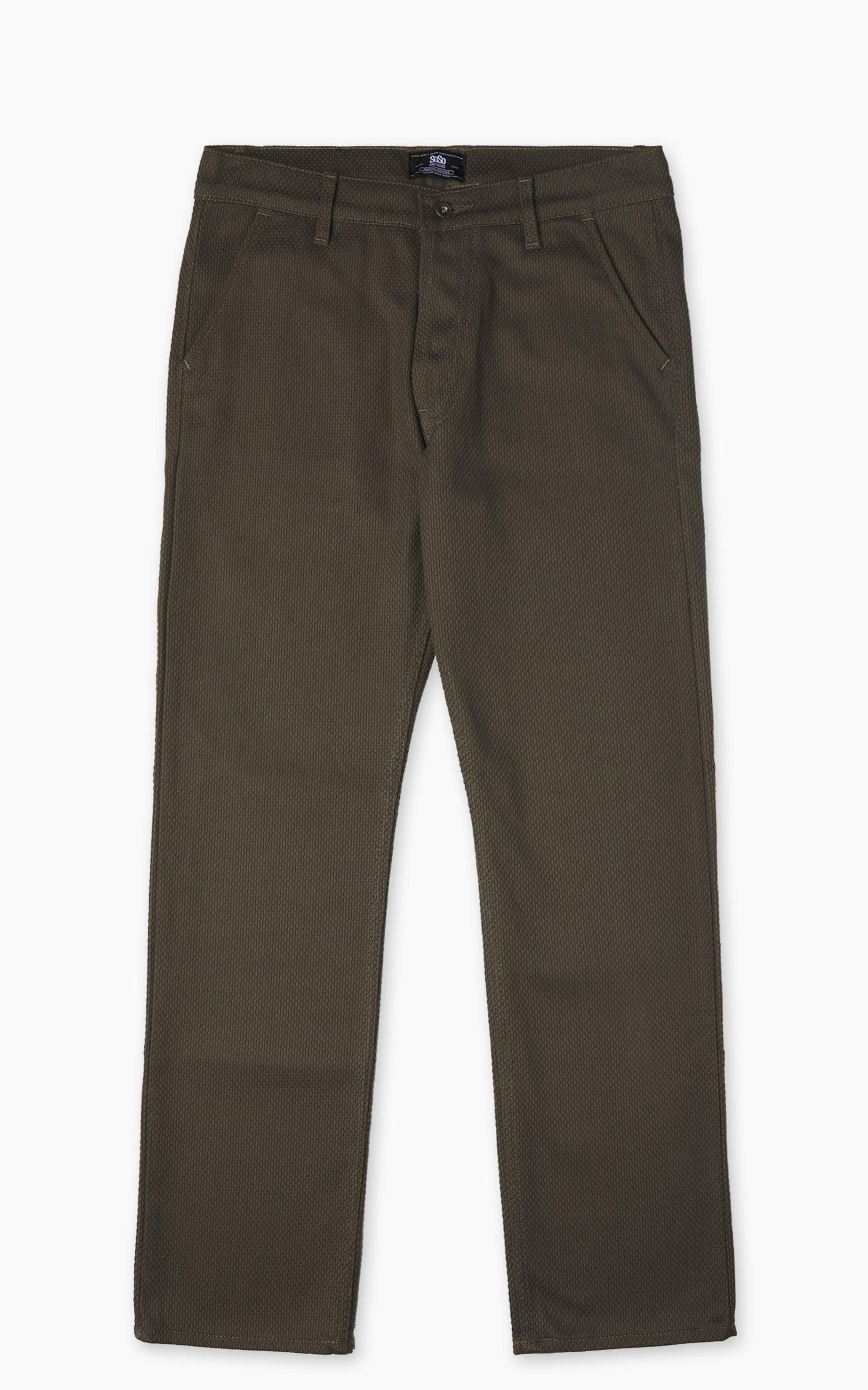 Sashiko Denim Chino Army