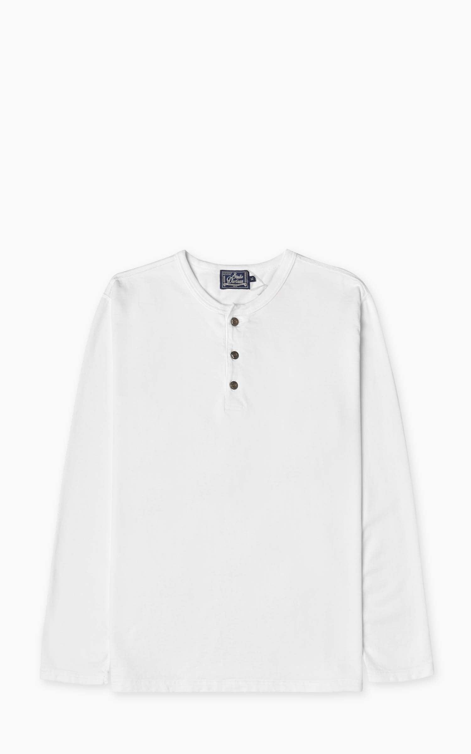 8187 Suvin Gold Longsleeve Henley White