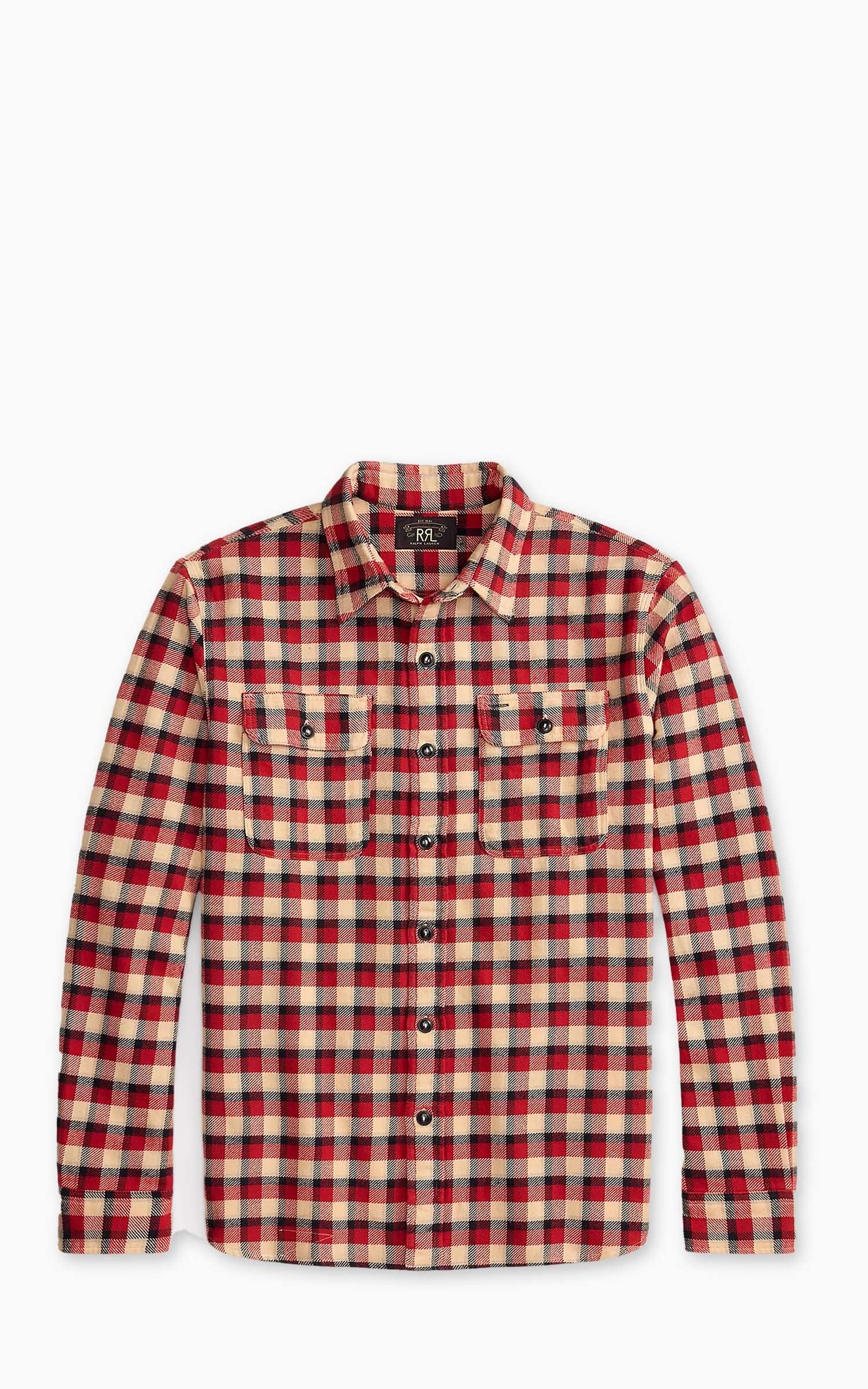 Plaid Twill Workshirt Red/Cream