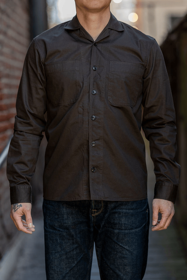 Steffen Shirt Jacket - Coffee Drill
