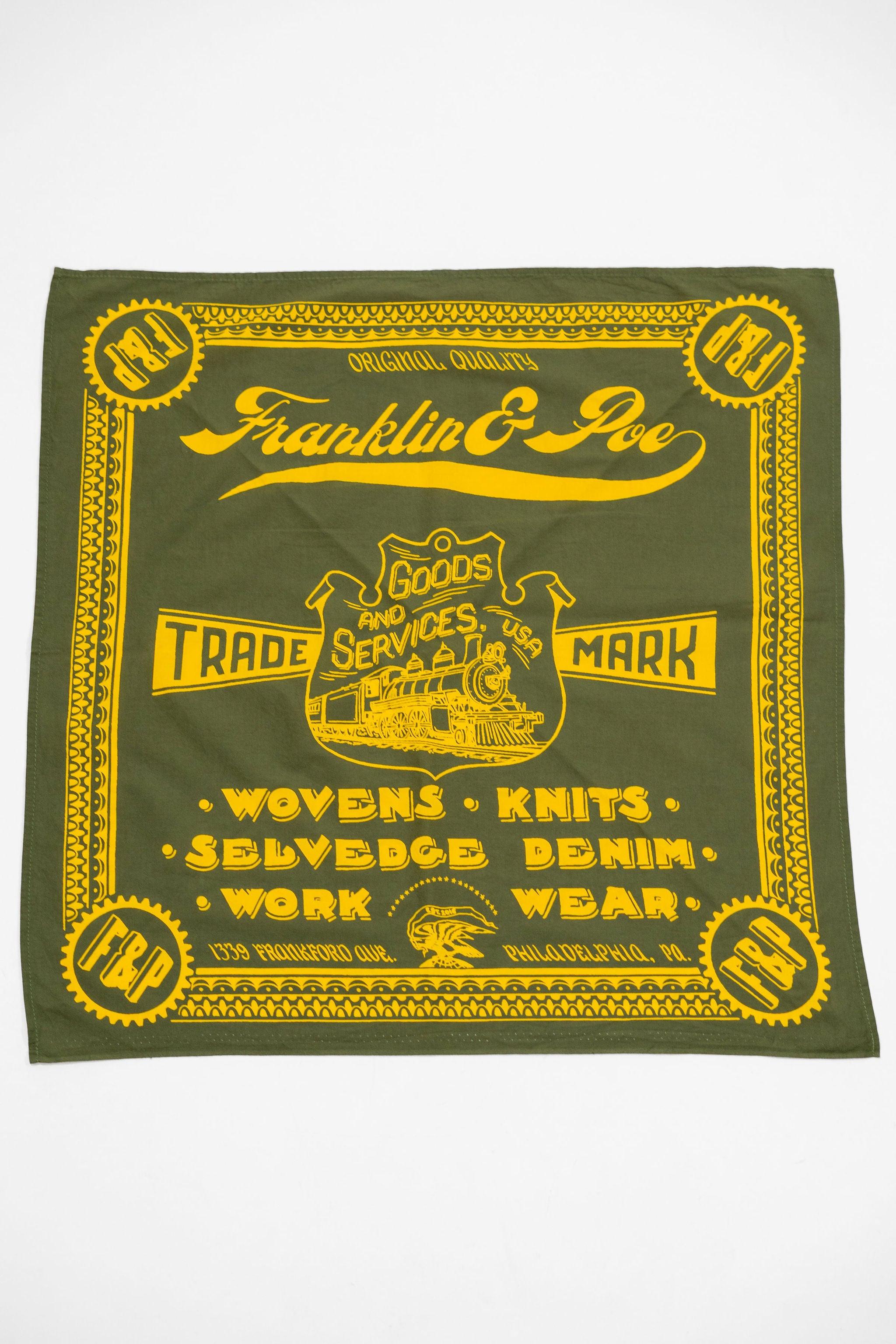 Franklin & Poe Trade Mark Bandana - Olive