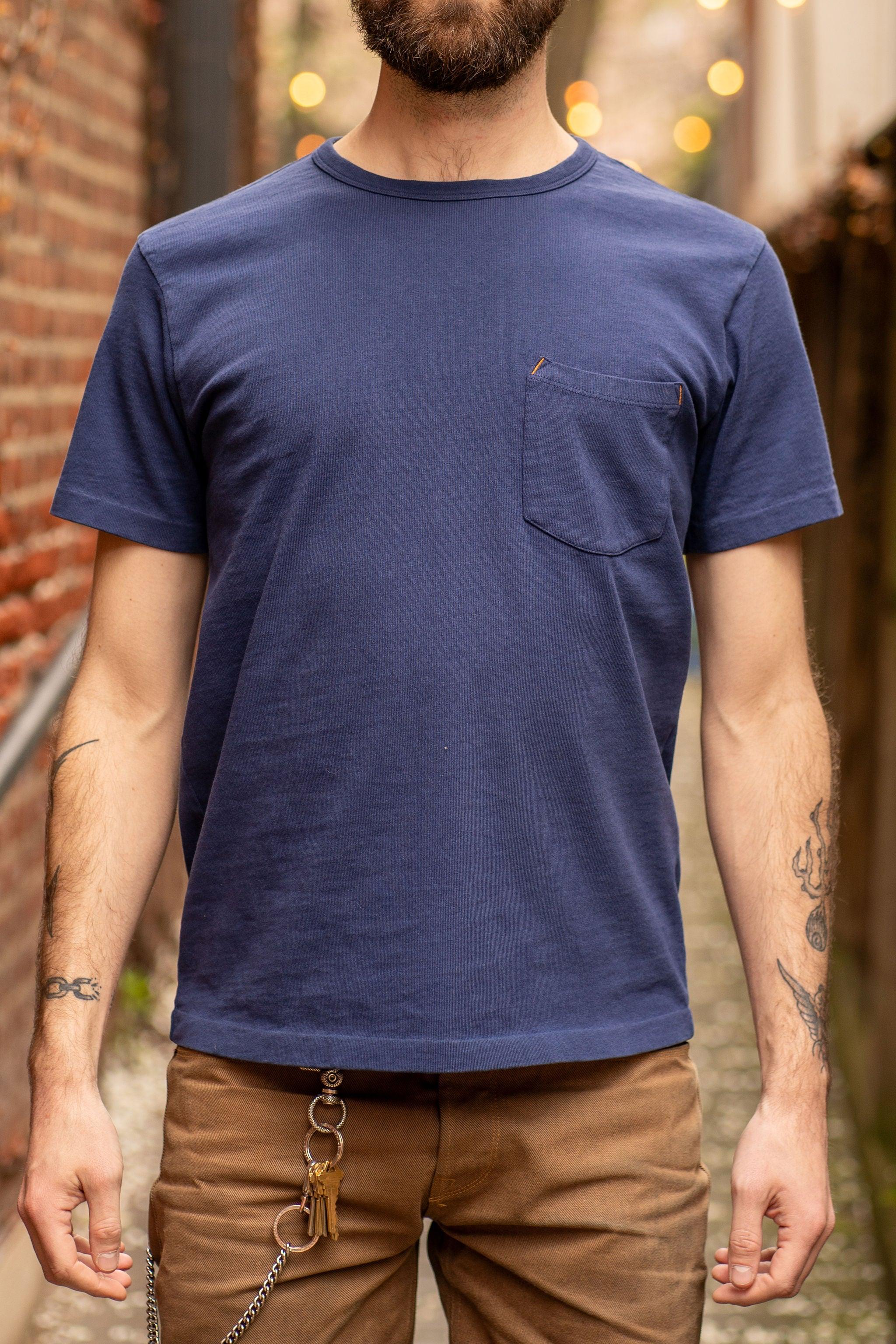 13oz Pocket T-Shirt - Navy